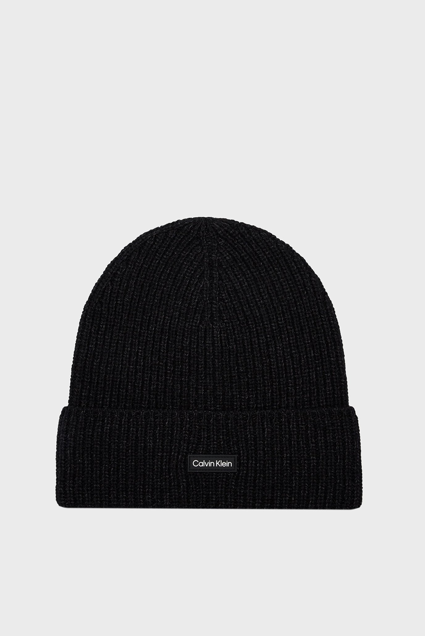 Мужская черная шерстяная шапка DADDY WOOL BEANIE 1