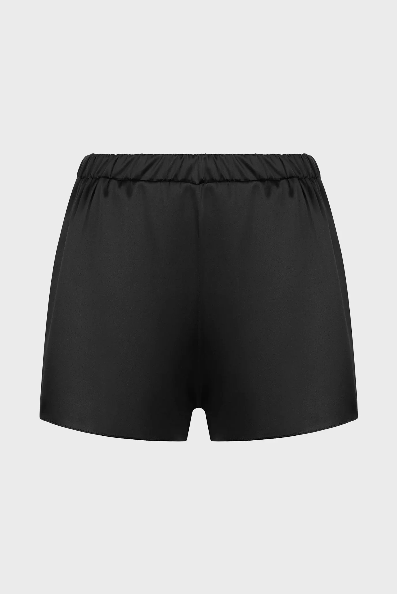 Жіноча чорна піжама (топ, шорти) 4