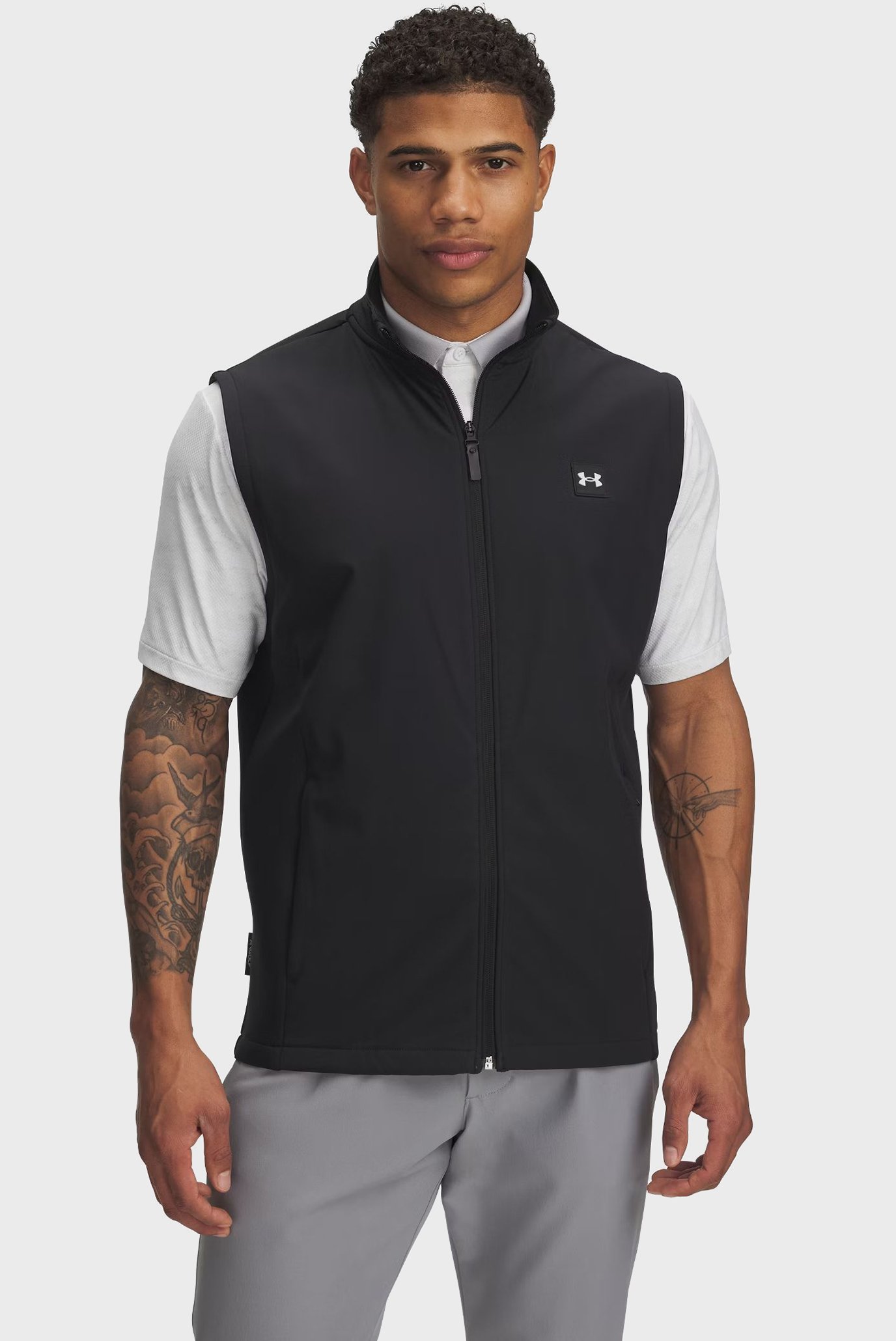 Мужской черный жилет UA Drive Pro Storm Hyb VST Черный L Under Armour 1389595-001 Мужской черный жилет UA Drive Pro Storm Hyb VST Черный L Under Armour 1389595-001