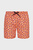 Чоловічі помаранчеві плавальні шорти з візерунком