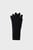 Женские черные кашемировые перчатки