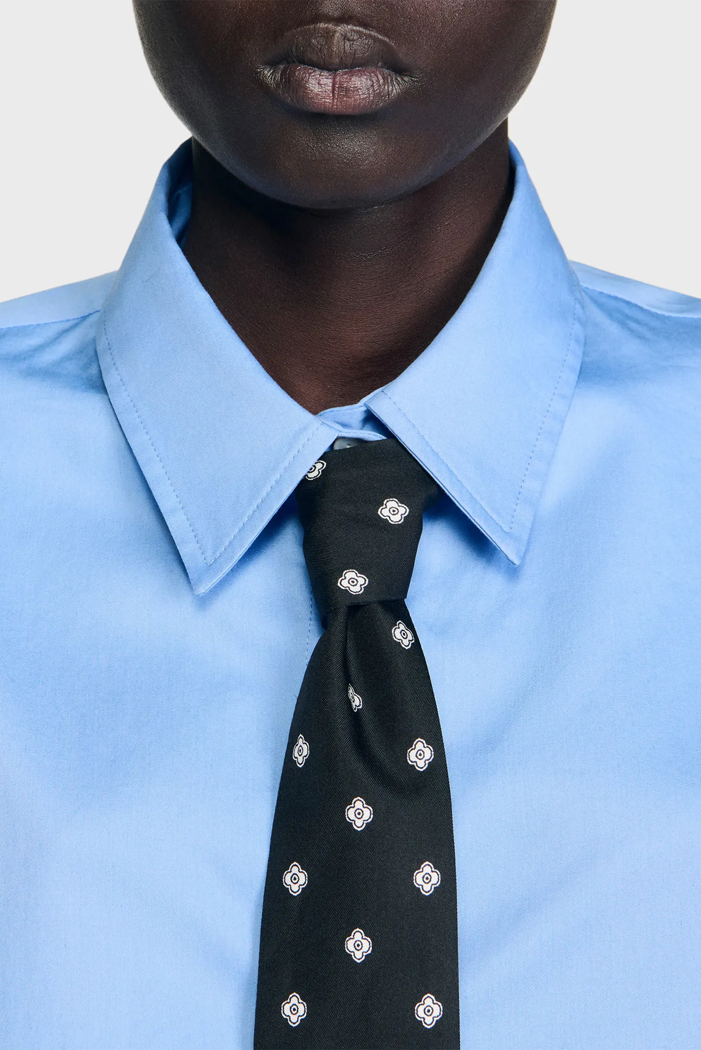 Жіноча блакитна сорочка 4