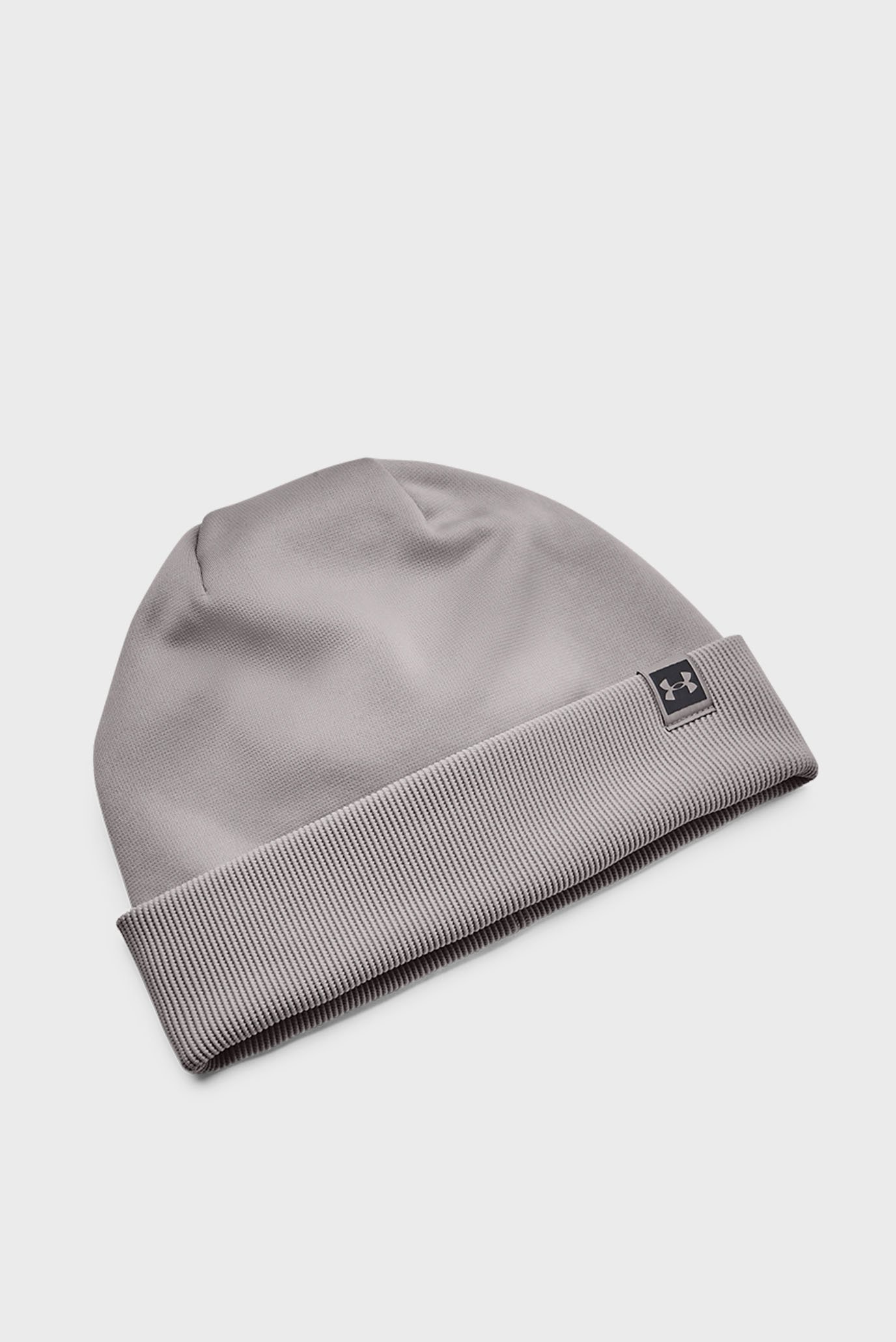 Женская серая шапка UA Storm Fleece Beanie 1