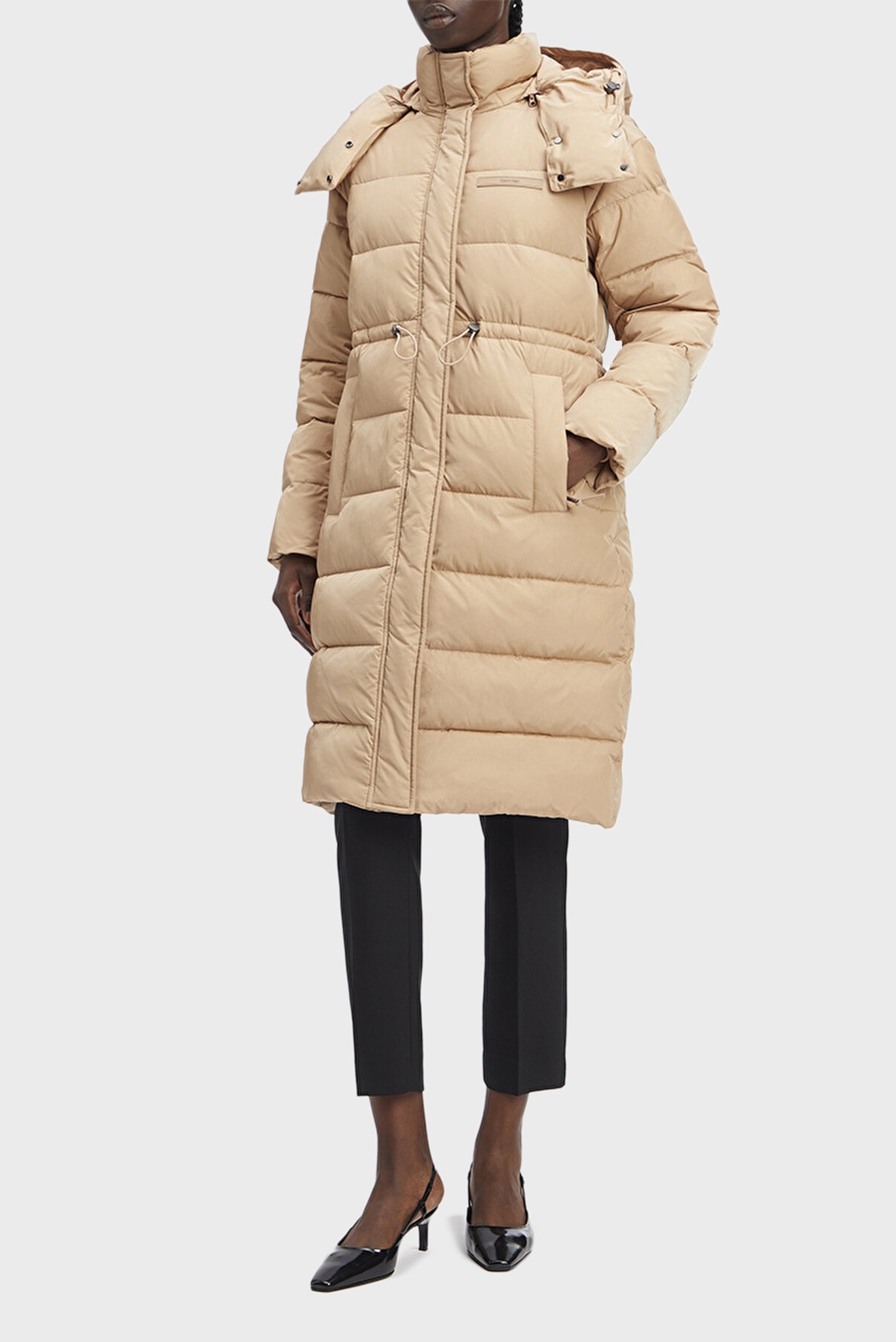 Жіноча бежева куртка MW PADDED TWO TONE COAT 1