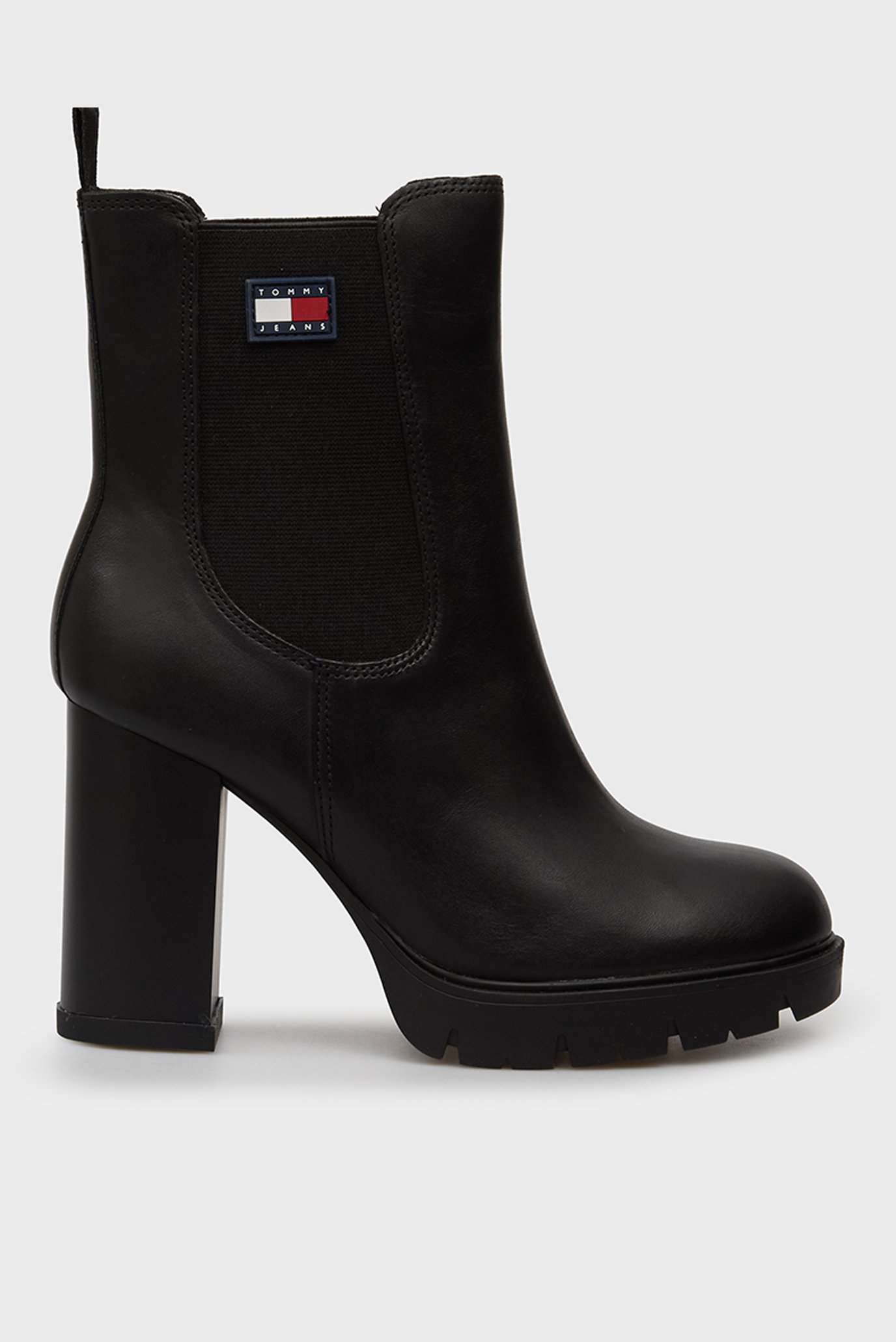 Женские черные кожаные ботильоны HEEL BOOT Черный 39 Tommy Jeans EN0EN02831 Женские черные кожаные ботильоны HEEL BOOT Черный 39 Tommy Jeans EN0EN02831