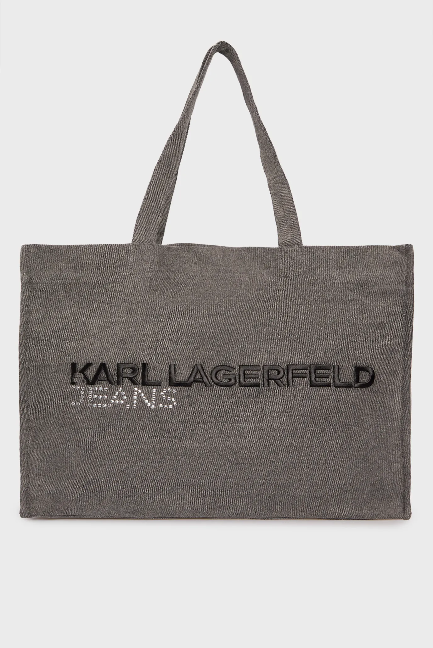 Жіночий темно-сірий джинсовий шопер ew logo 1