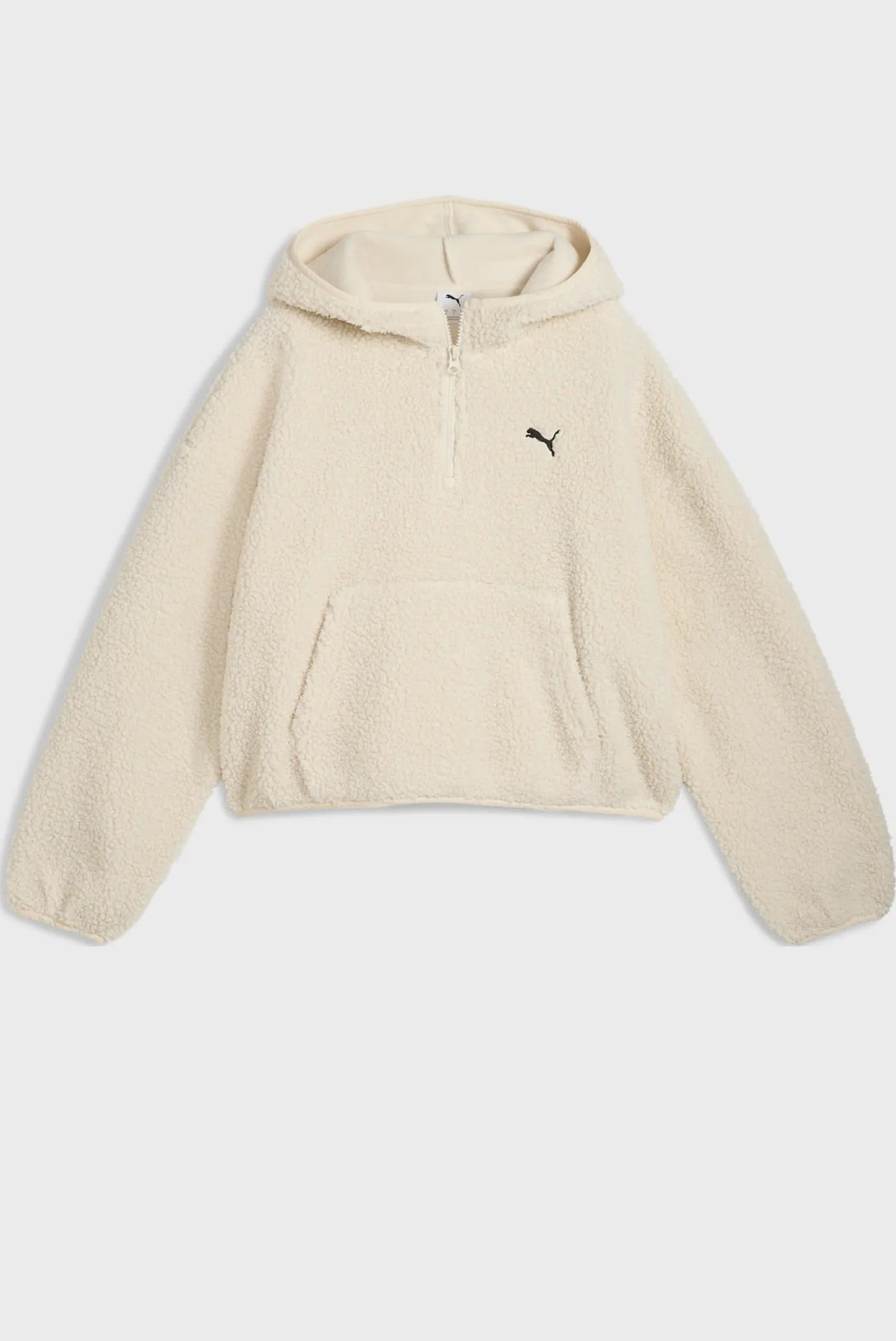 Женское белое худи Wardrobe Essentials Oversized Polar Fleece Hoodie Women 4