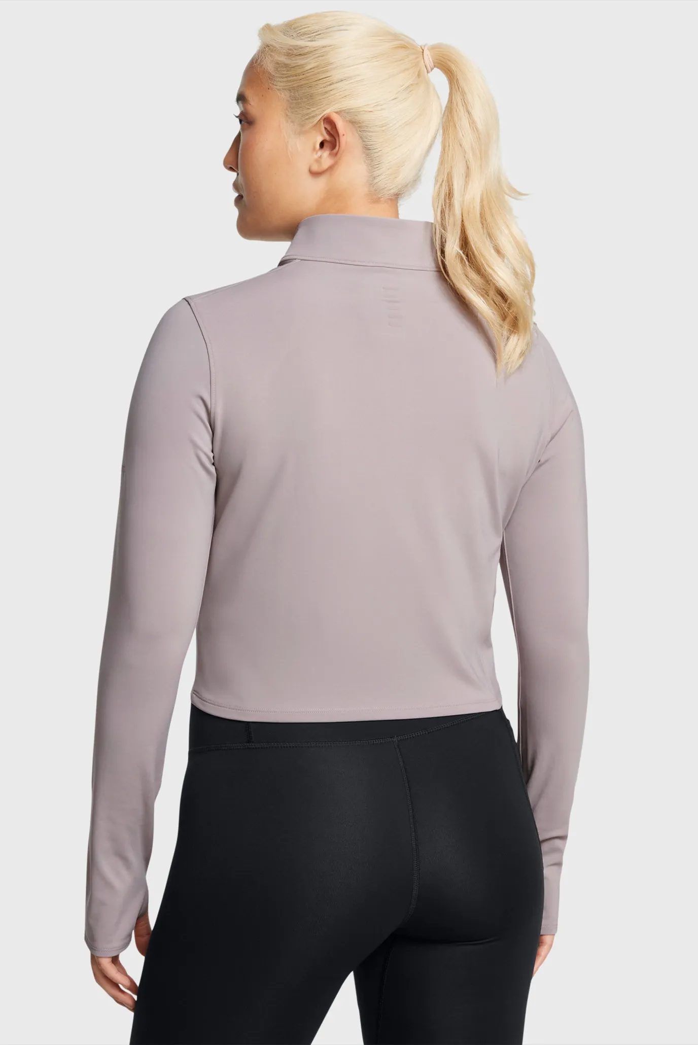 Жіноча пудрова спортивна кофта UA Launch Elite Half Zip 2