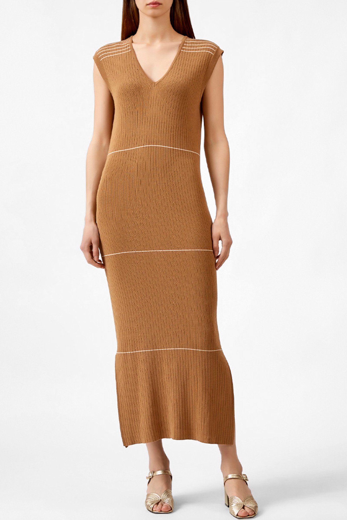 Жіноча коричнева сукня 1