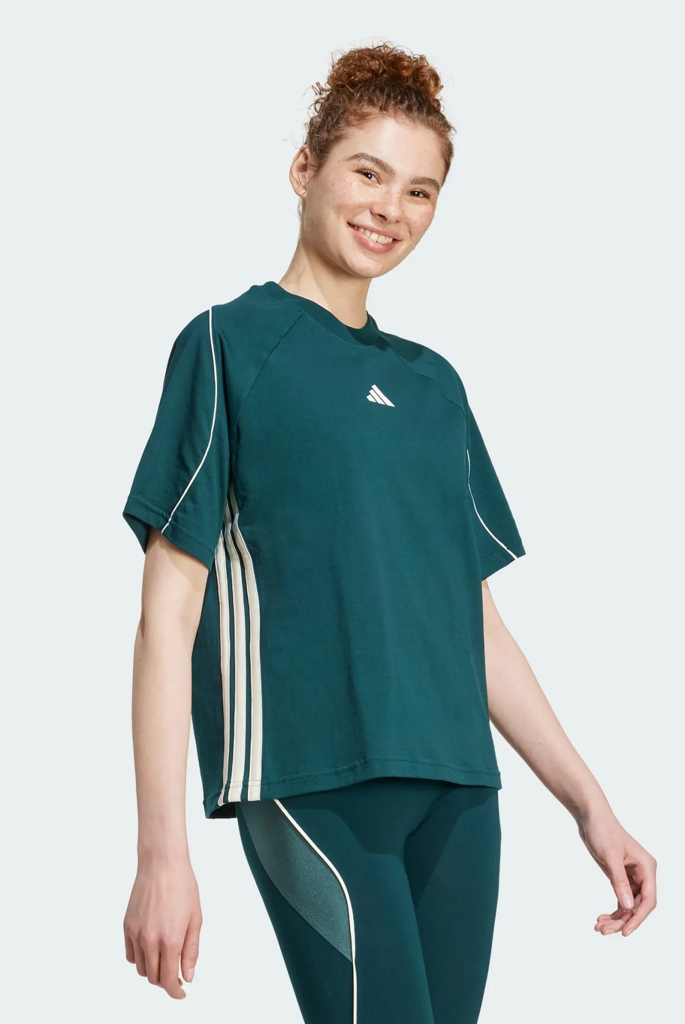 Жіноча зелена футболка Stadium 3-Stripes 2