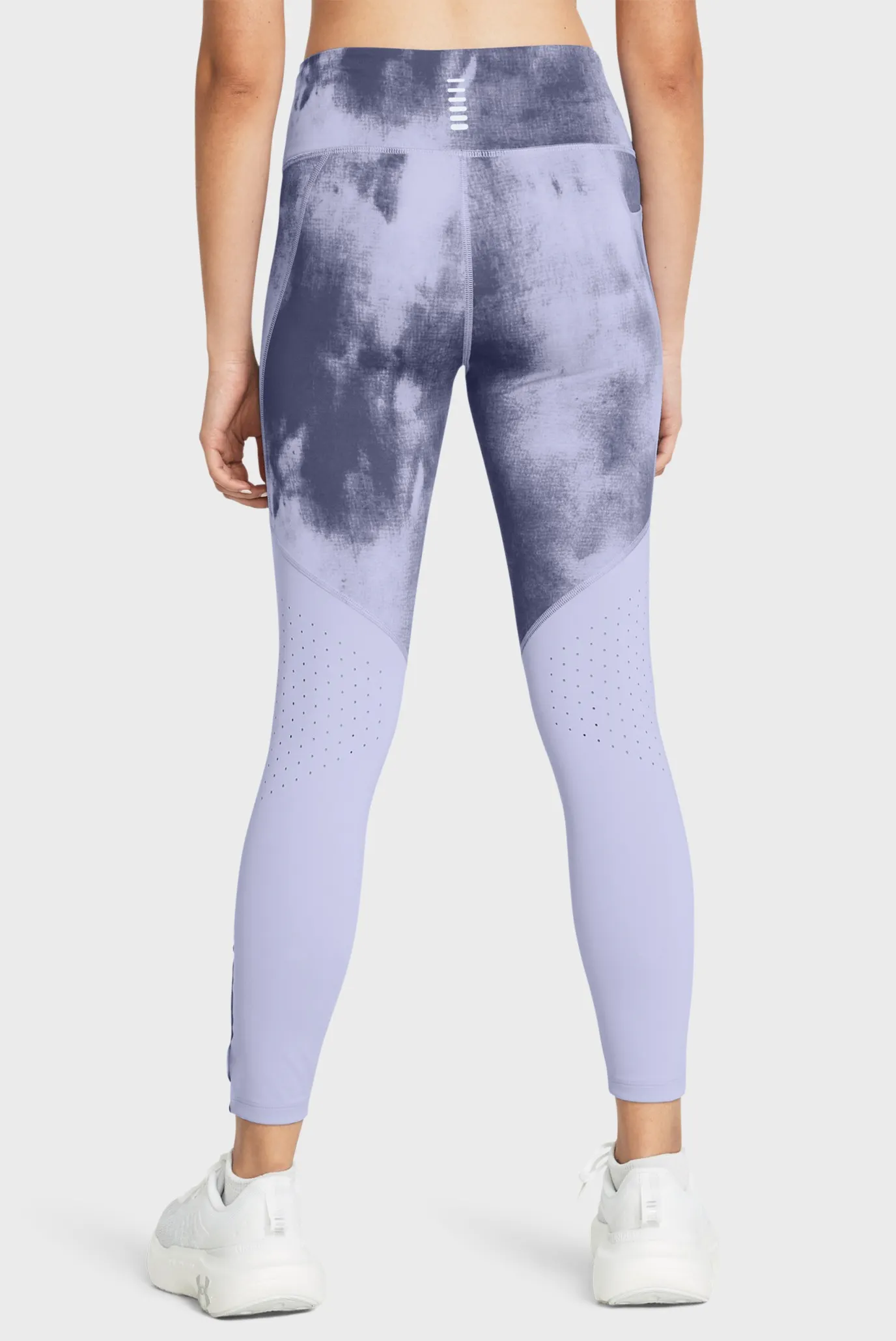 Жіночі бузкові тайтси UA Fly Fast Ankle Print Tgt 3