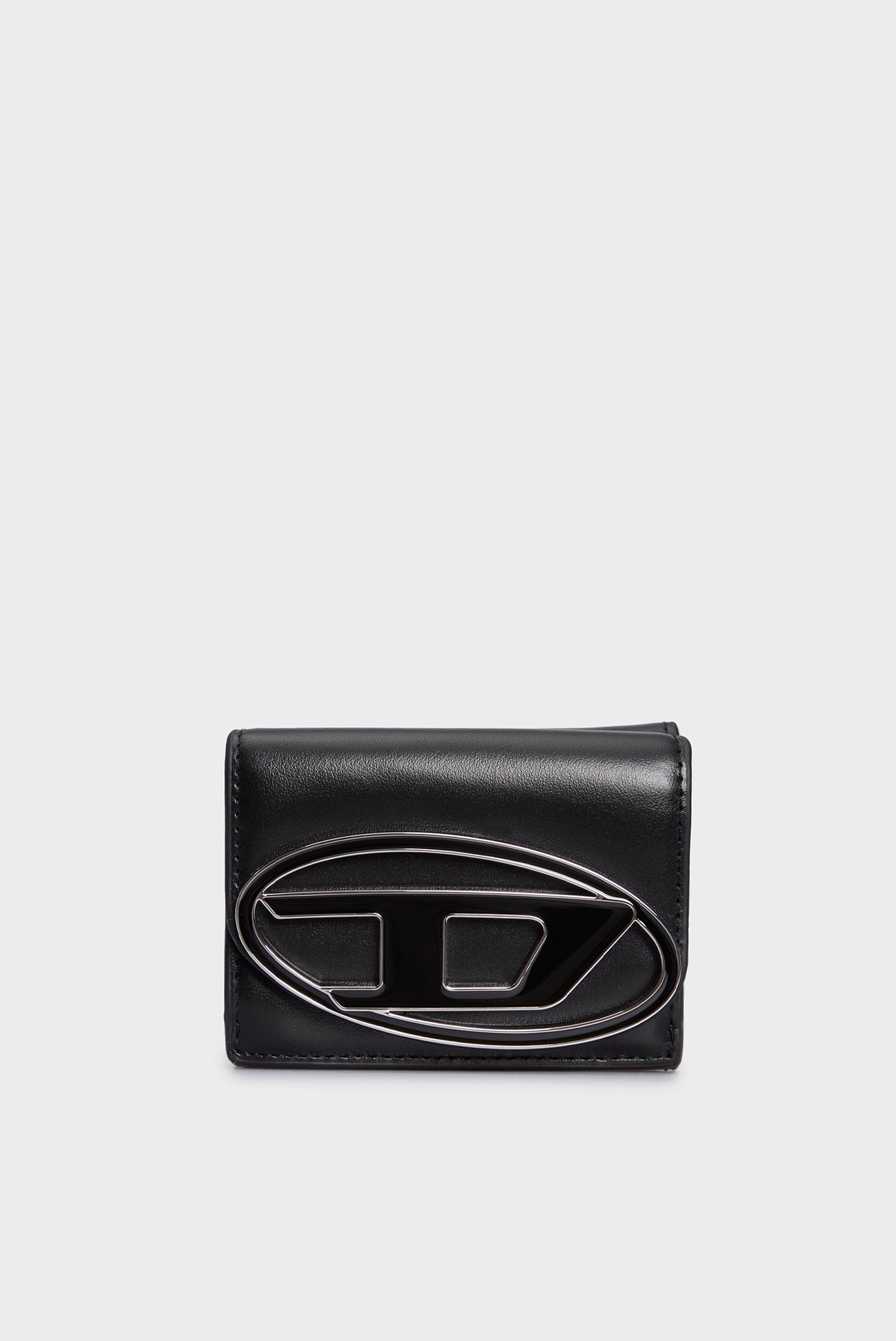 Жіночий чорний шкіряний гаманець 1DR 1