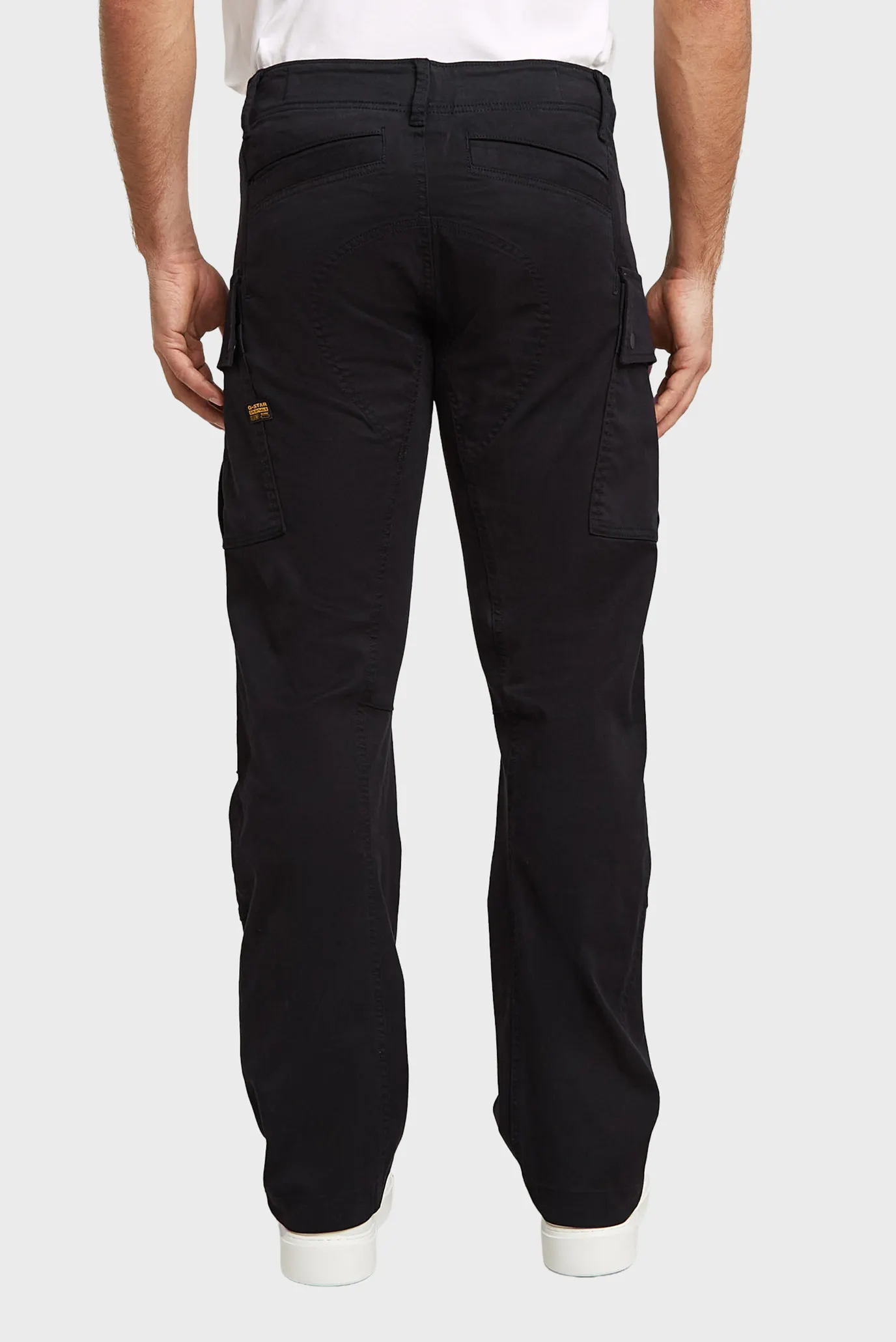 Чоловічі чорні карго 3D Regular Straight 4