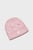 Женская розовая шапка UA Halftime Cable Knit