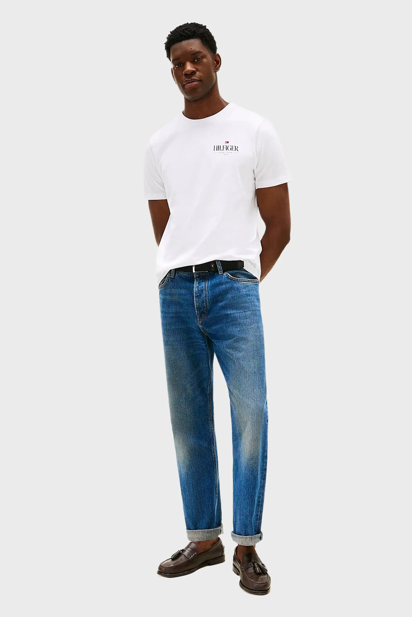 Чоловіча біла футболка STACK 2