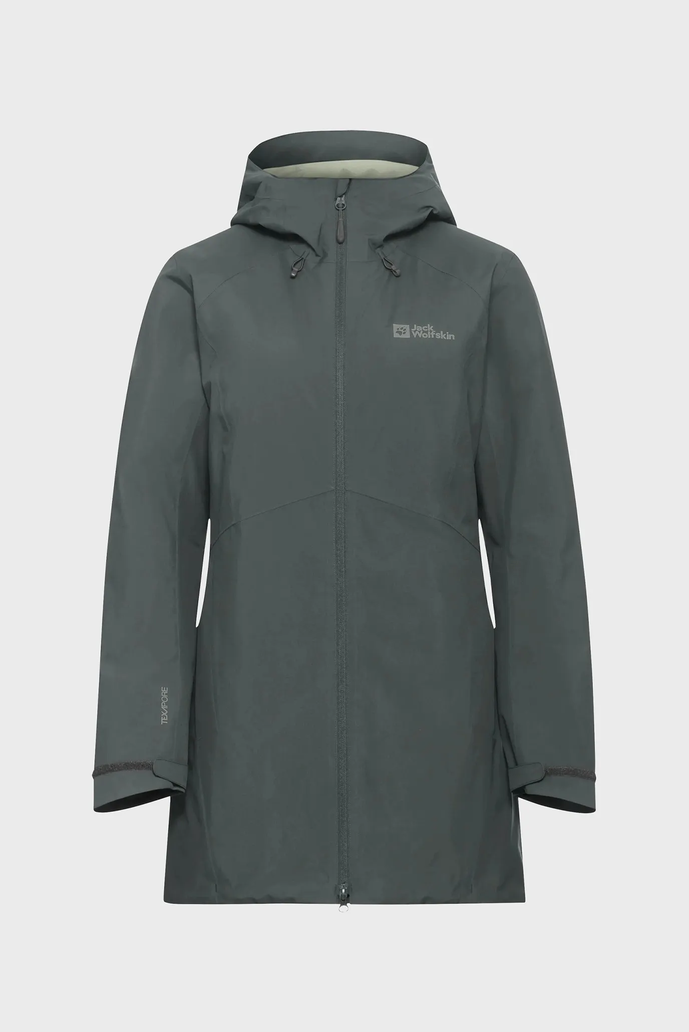 Женская серая парка 7