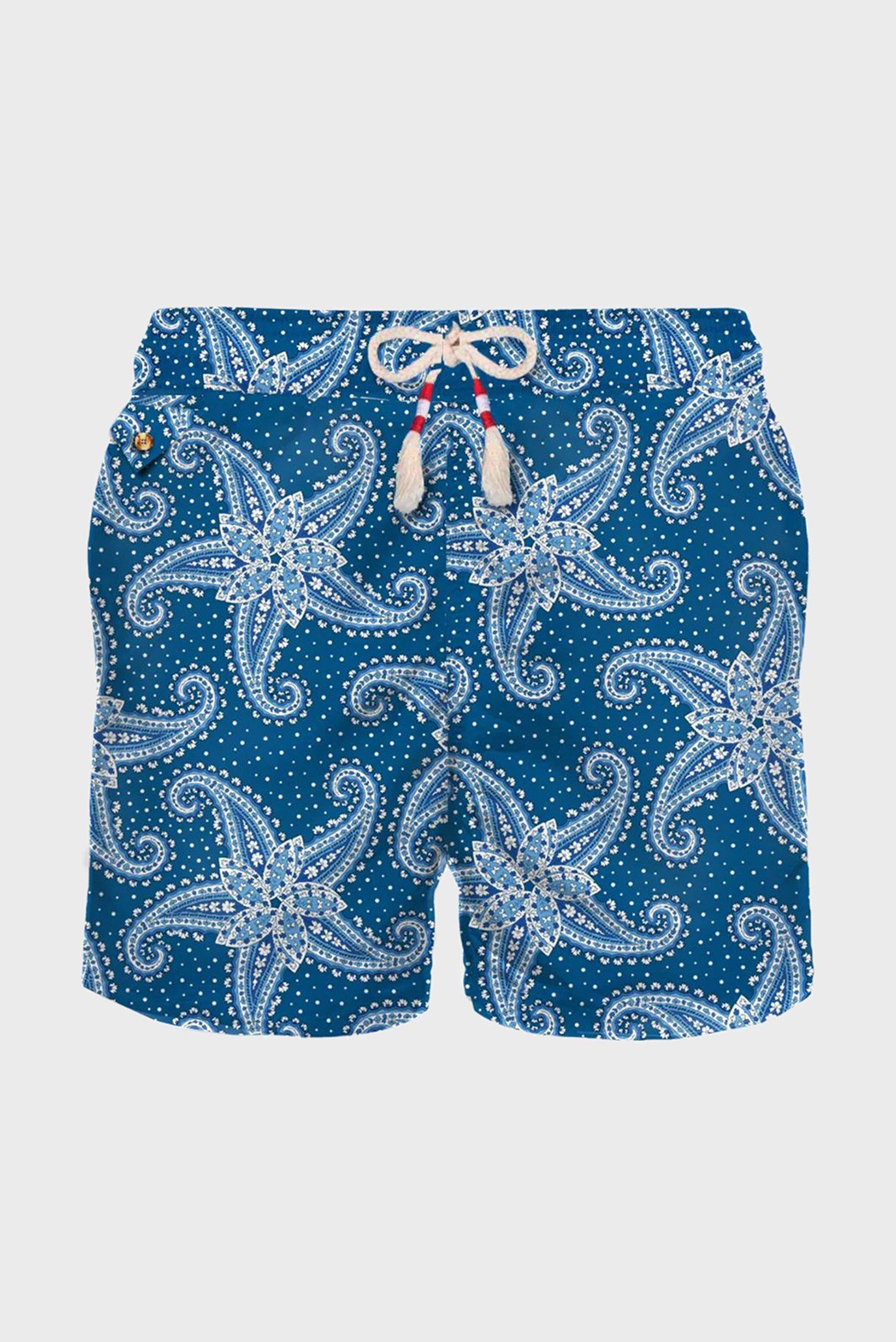 Чоловічі сині плавальні шорти з візерунком PAISLEY STAR 1