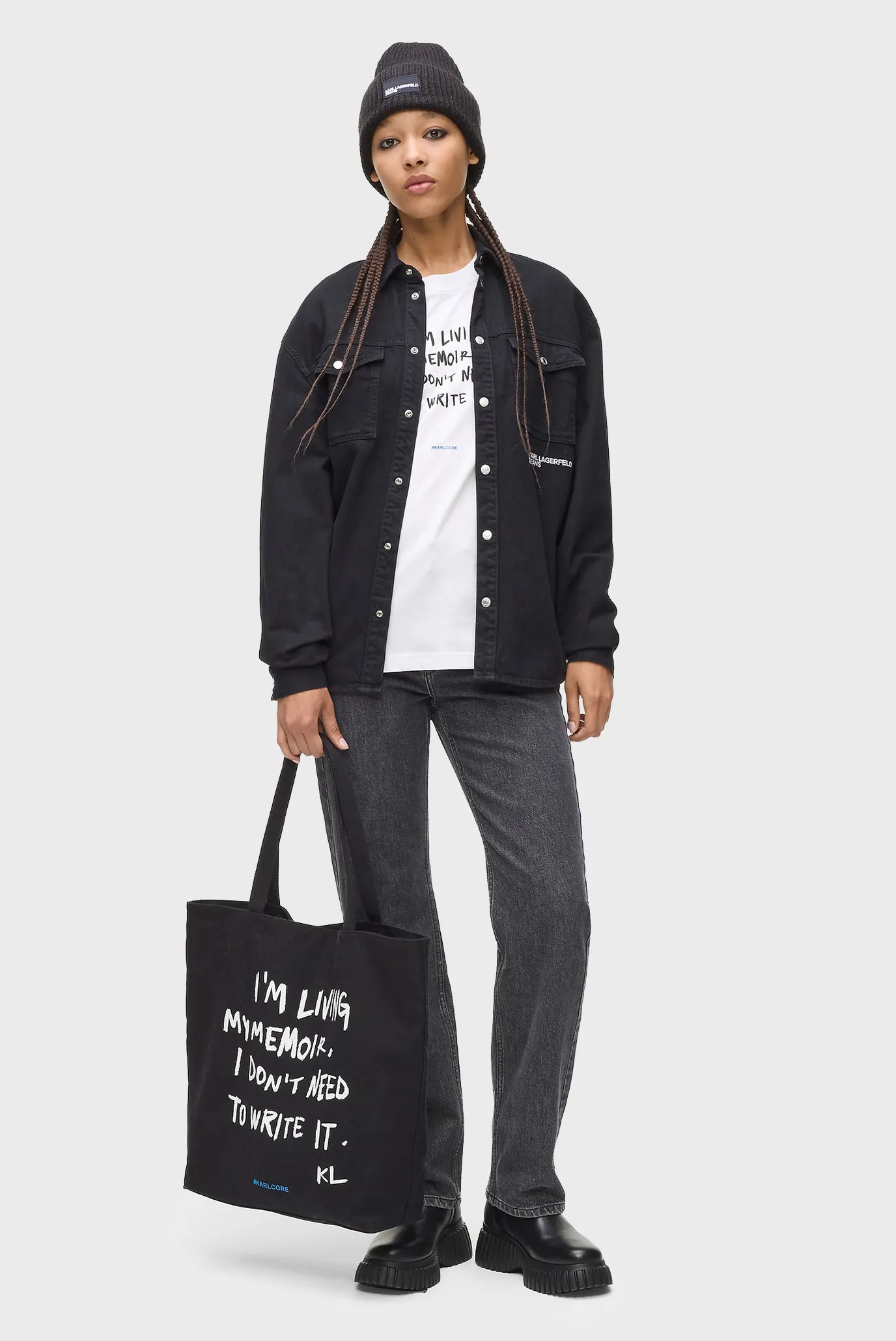 Жіноча біла футболка karlism 2