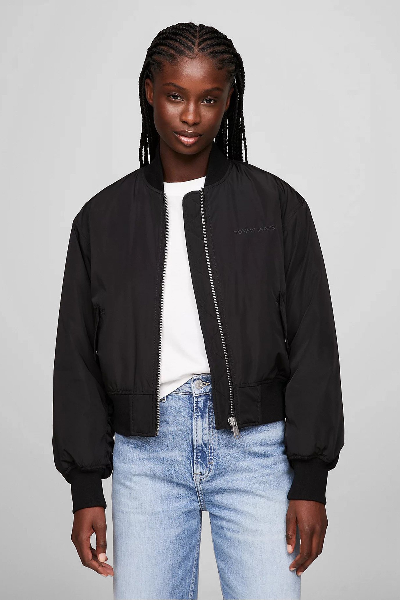 Жіночий чорний бомбер TJW CLASSICS BOMBER JACKET EXT 1