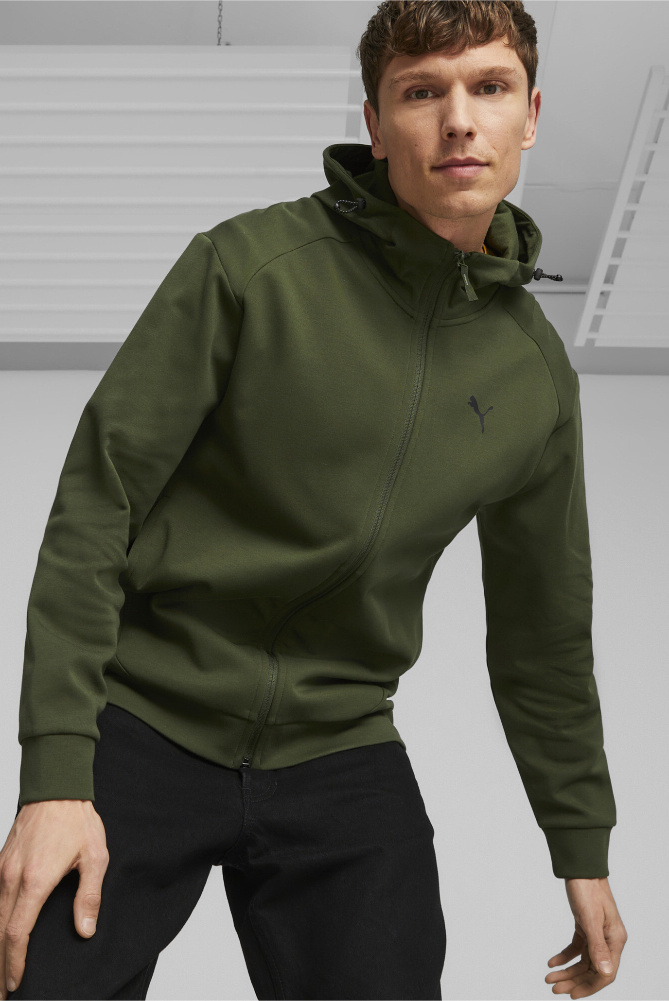 Чоловіче зелене худі RAD/CAL Men’s Full-Zip Hoodie 1