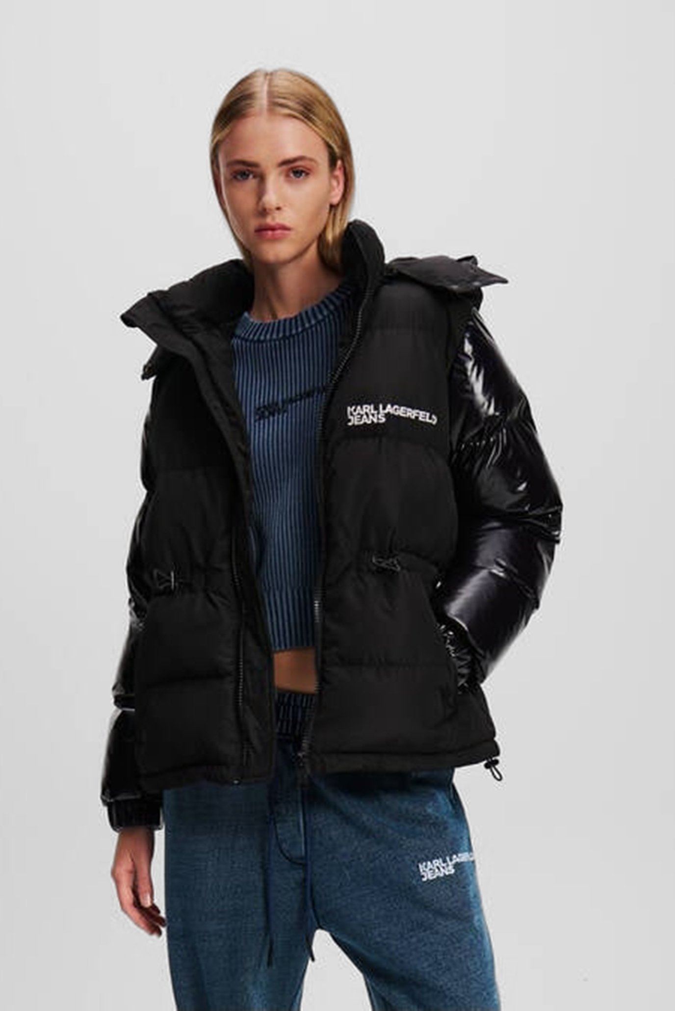 Женская черная куртка KLJ PUFFER JACKET 1