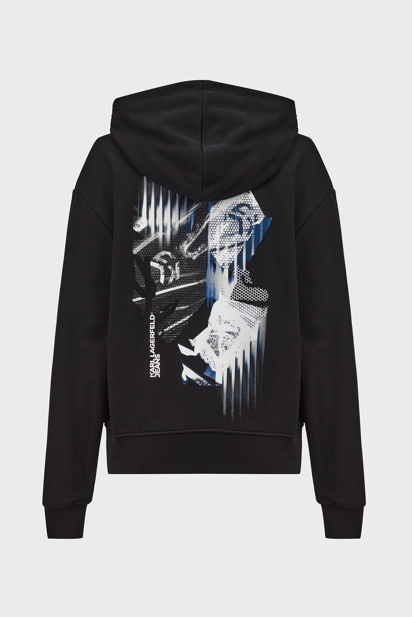 Женское черное худи KLJ RELAXED GRAPHIC HOODIE 1