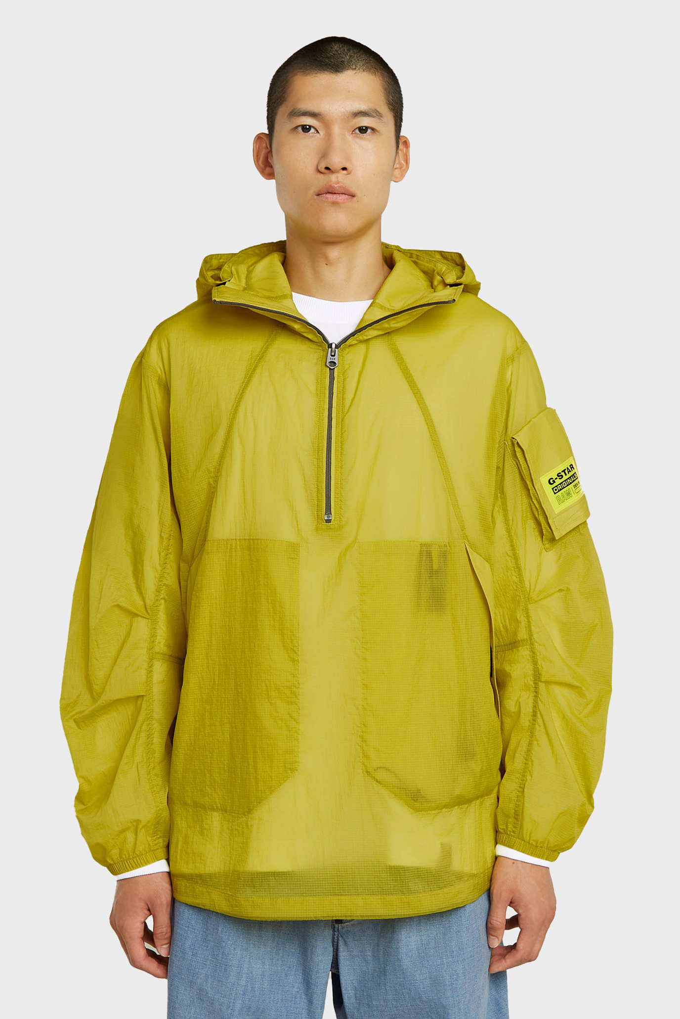 Мужской салатовый анорак Lightweight packable Салатовый S G-Star RAW D26185,C643 Мужской салатовый анорак Lightweight packable Салатовый S G-Star RAW D26185,C643