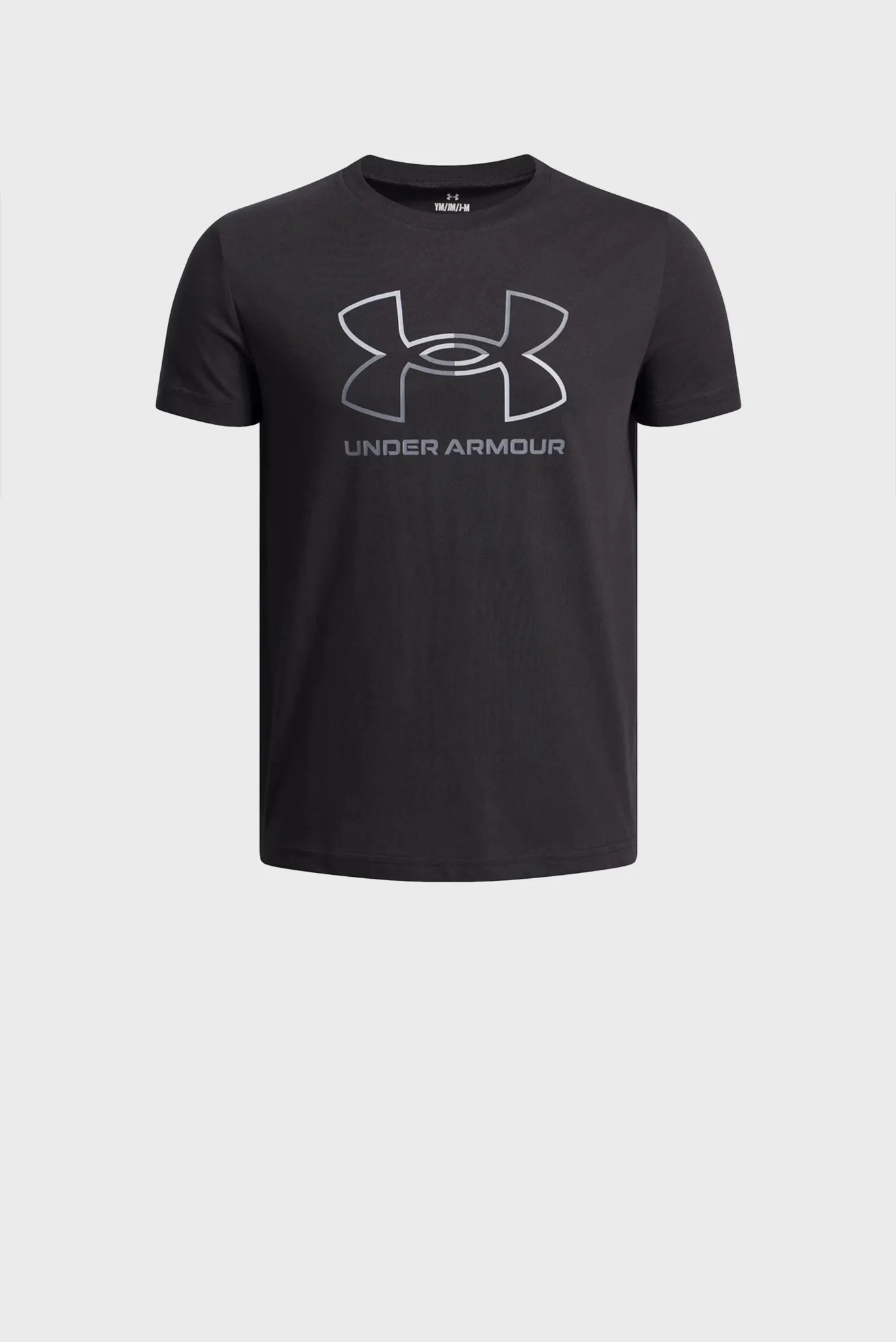 Дитяча чорна футболка UA GL FOUNDATION SS 1