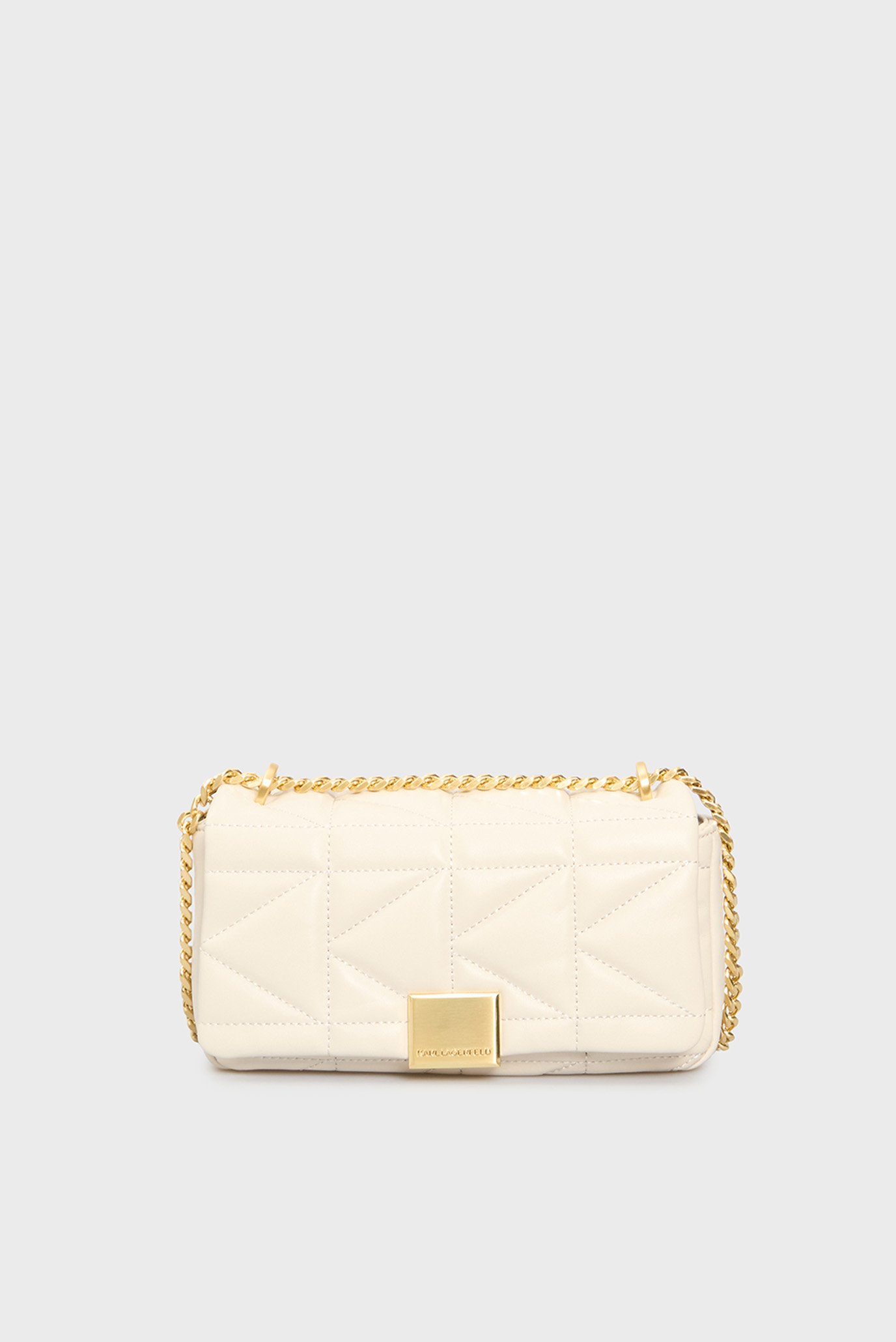 Женская белая кожаная сумка KUILT SM CROSSBODY Белый ONESIZE Karl Lagerfeld 246W3089 Женская белая кожаная сумка KUILT SM CROSSBODY Белый ONESIZE Karl Lagerfeld 246W3089