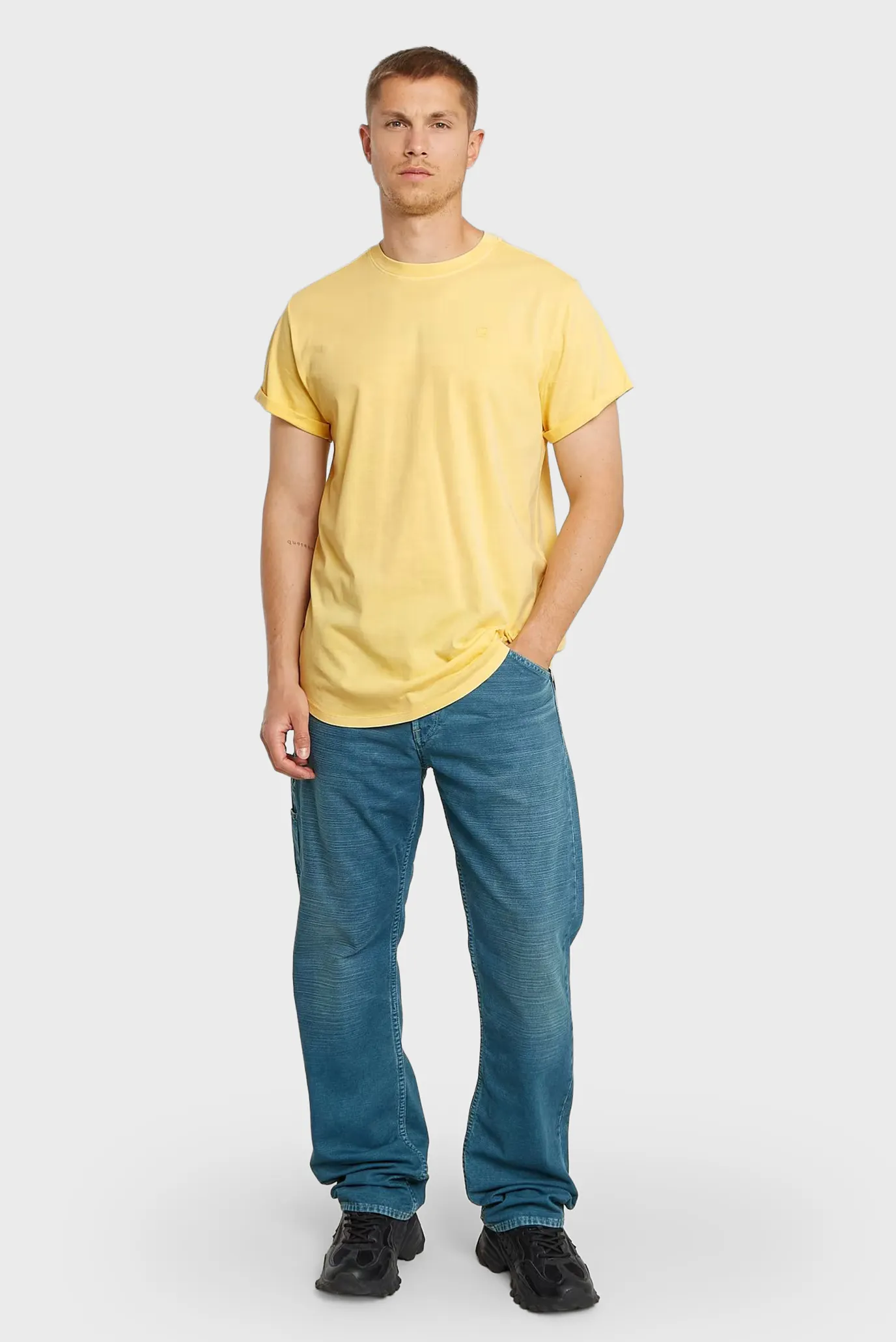 Чоловіча жовта футболка Lash 2