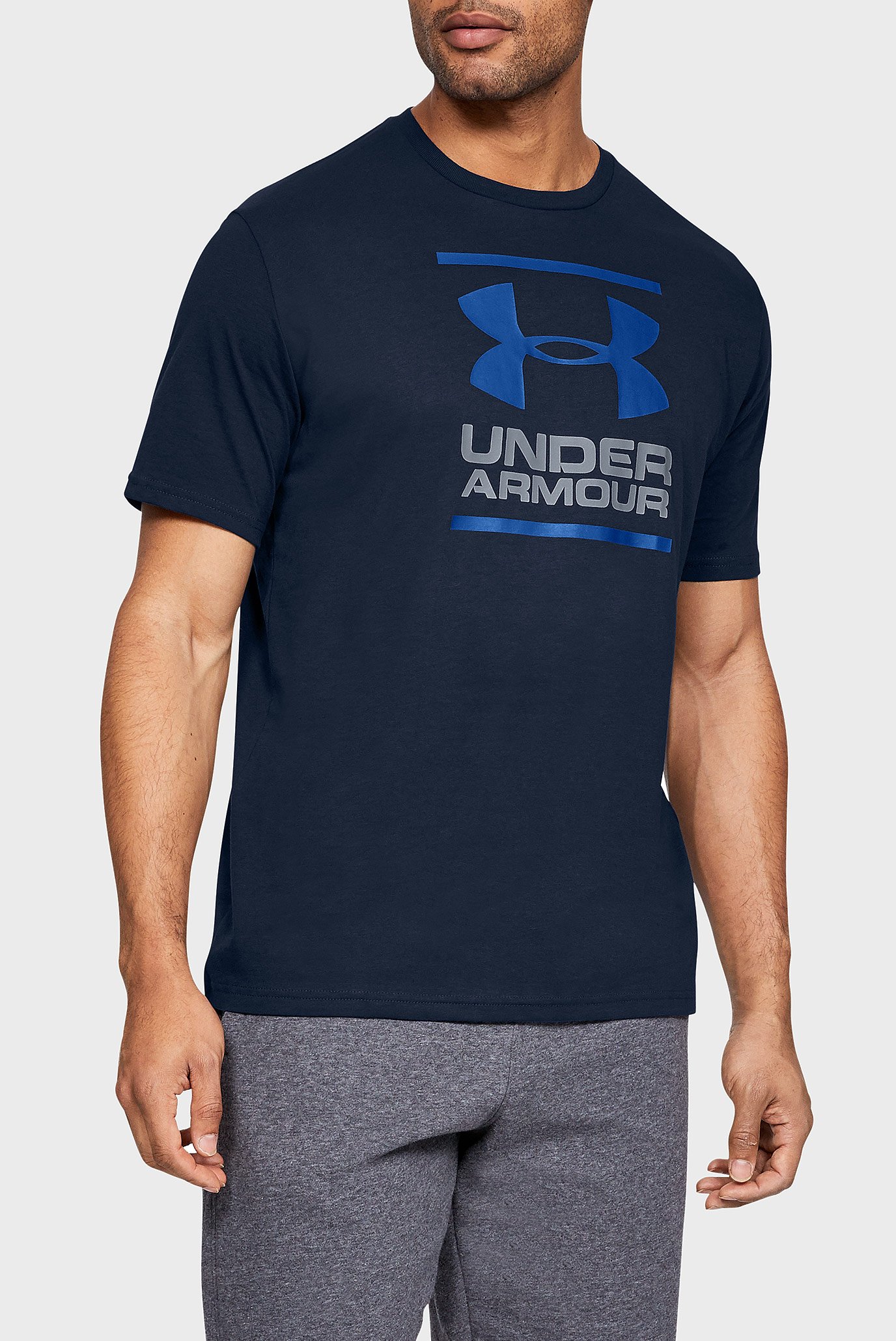 Мужская синяя футболка UA GL Foundation SS T 1