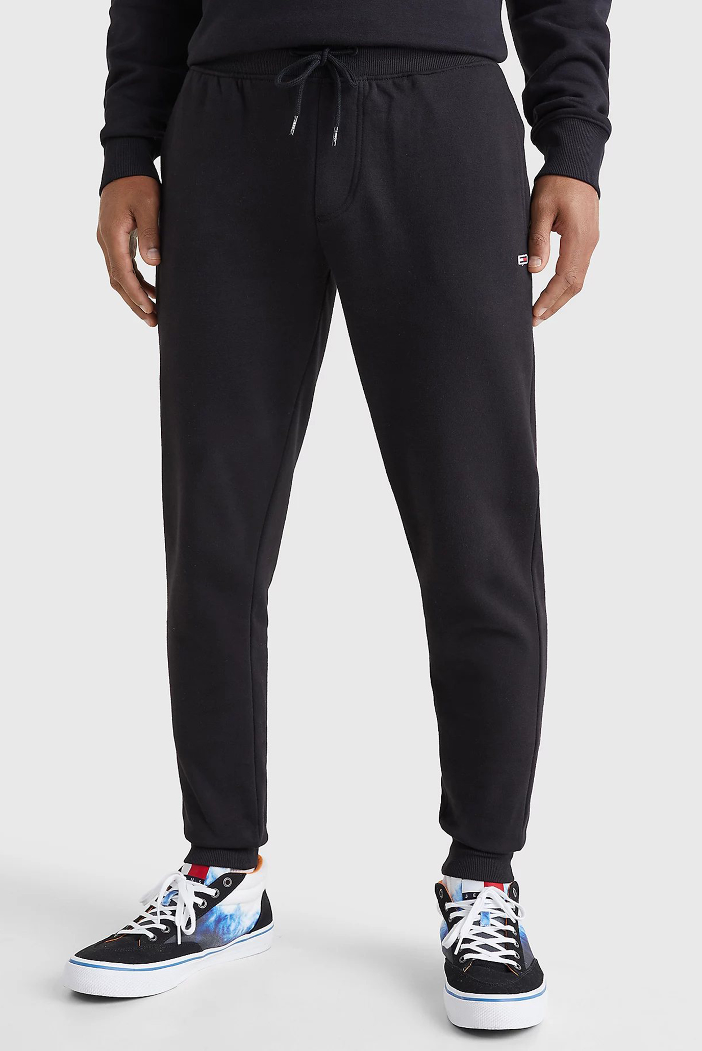 Чоловічі чорні спортивні штани TJM SLIM FLEECE 1