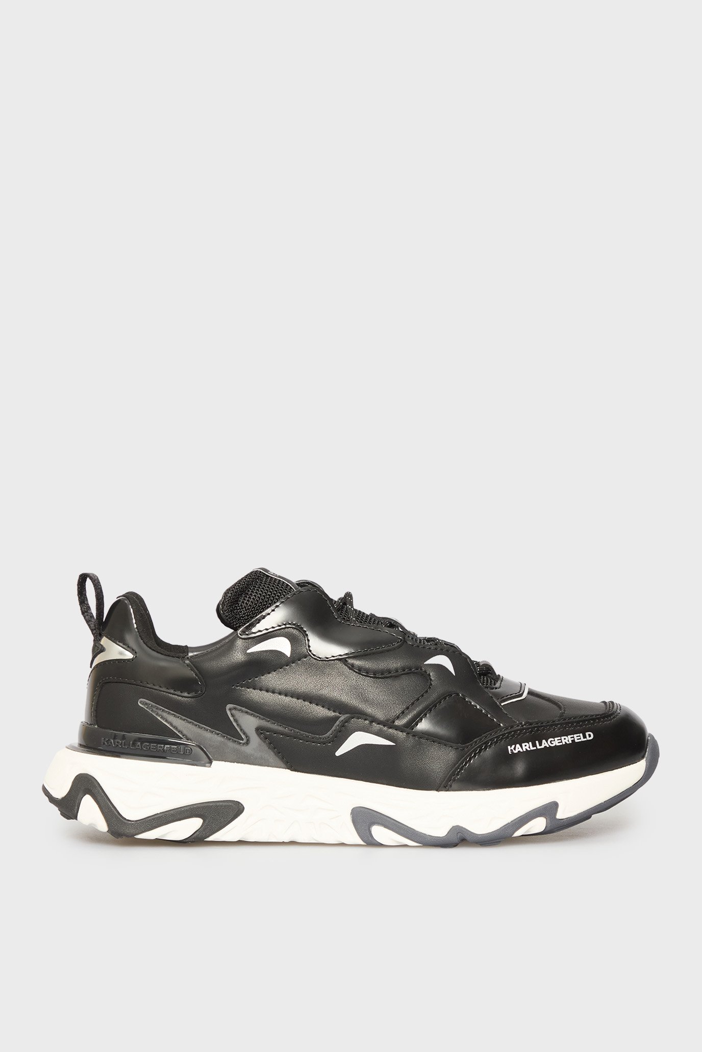 Мужские черные кожаные кроссовки BLAZE Strike Черный 42 Karl Lagerfeld KL52423 Мужские черные кожаные кроссовки BLAZE Strike Черный 42 Karl Lagerfeld KL52423