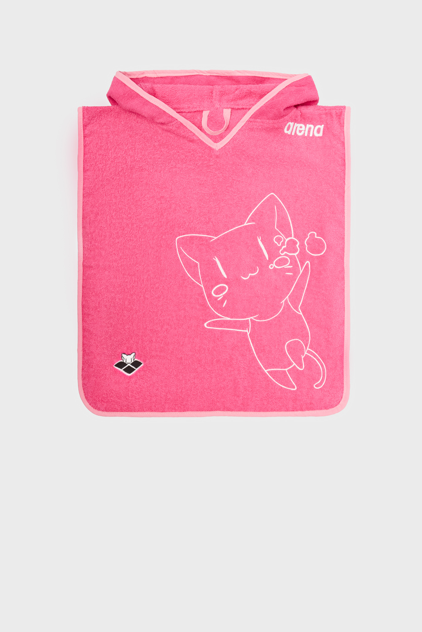 Детское розовое полотенце FRIENDS PONCHO KIDS 1