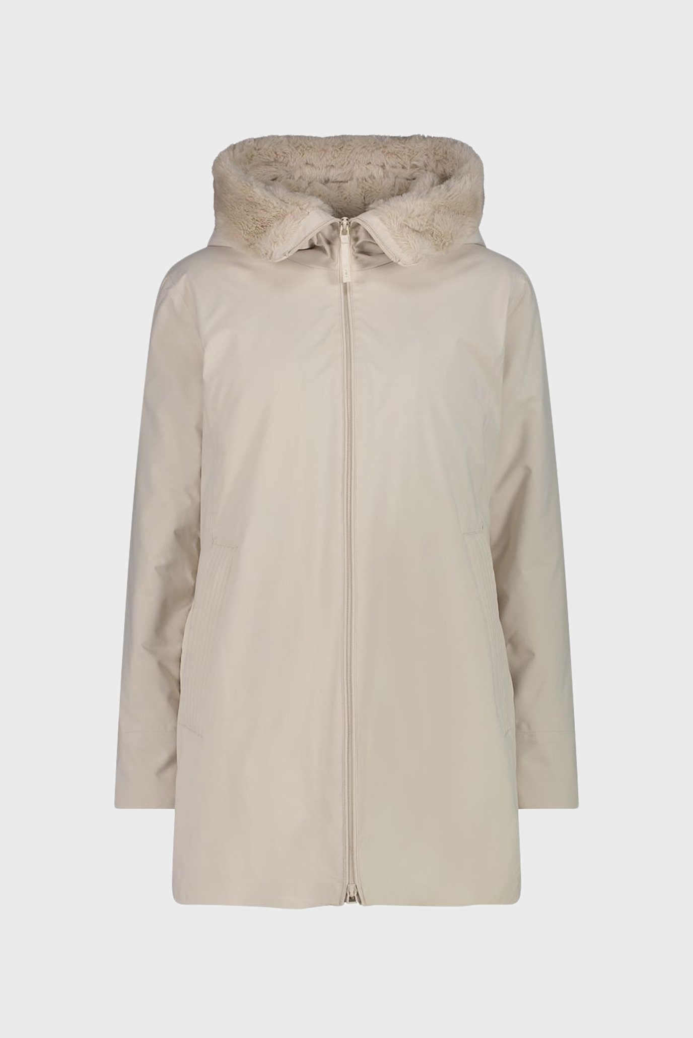Женская бежевая парка FIX HOOD TWILL Бежевый 36 CMP 34K0236F-A238 Женская бежевая парка FIX HOOD TWILL Бежевый 36 CMP 34K0236F-A238