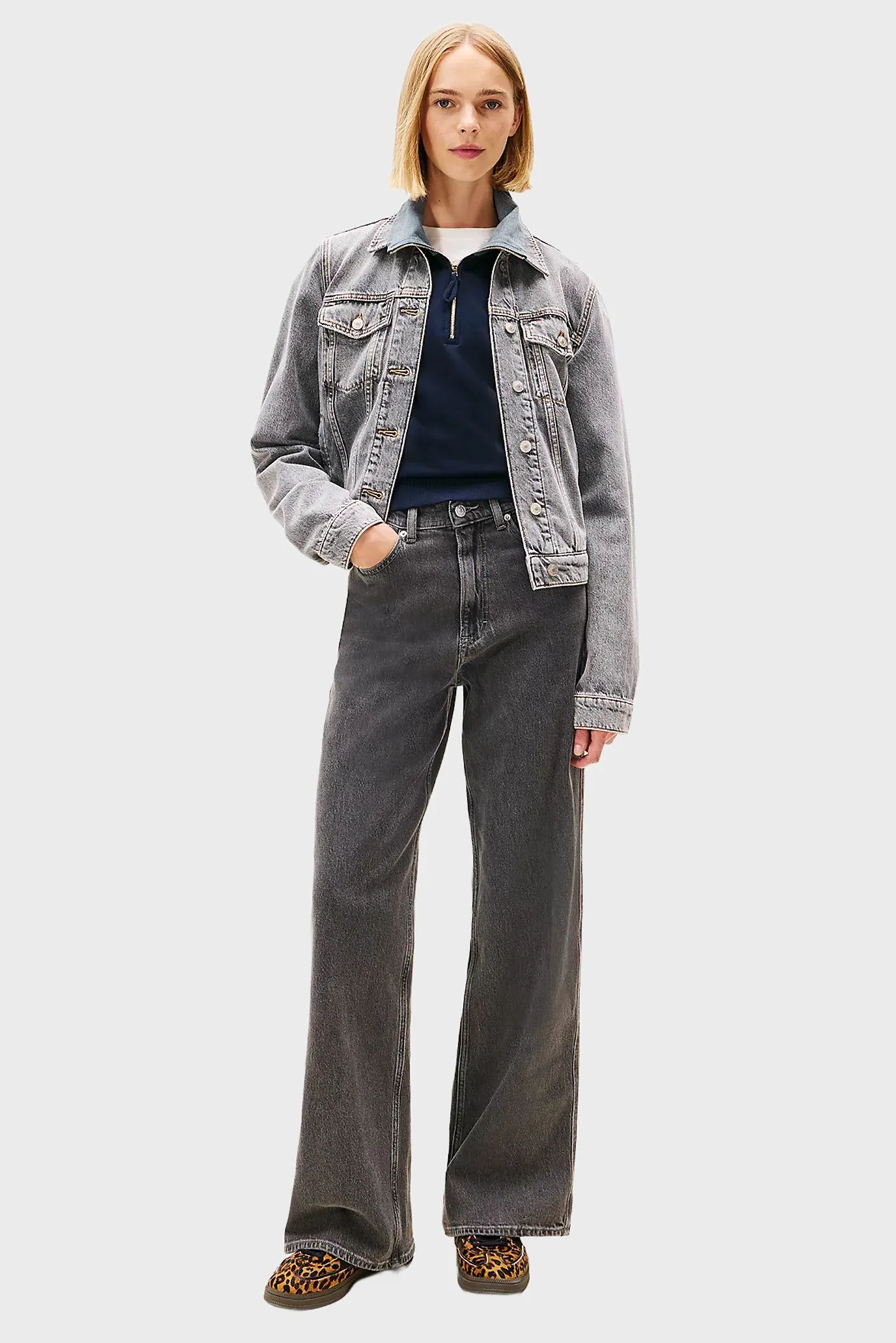 Женские серые джинсы CLAIRE 2