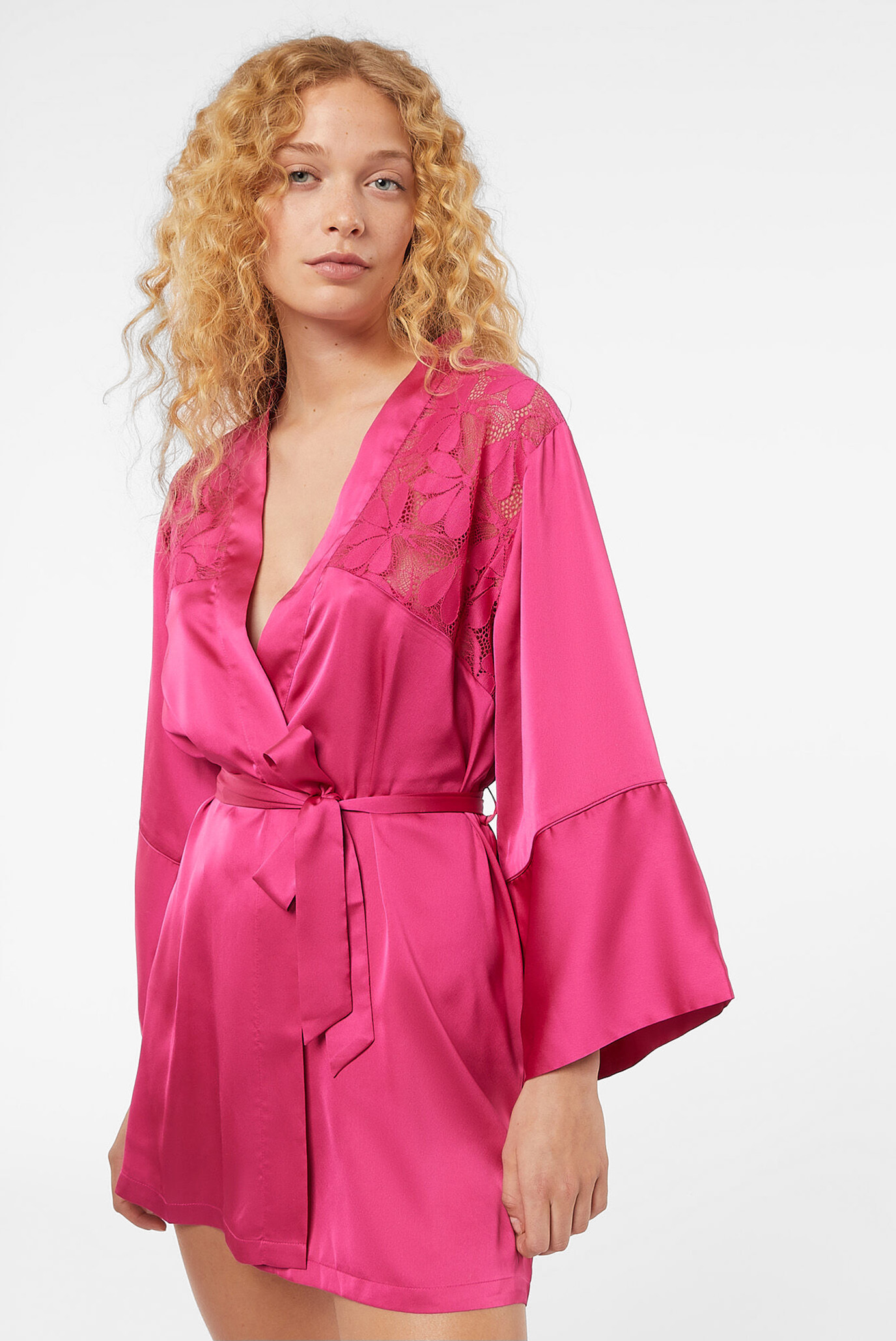 Жіночий рожевий халат-кімоно EPATANTE 1