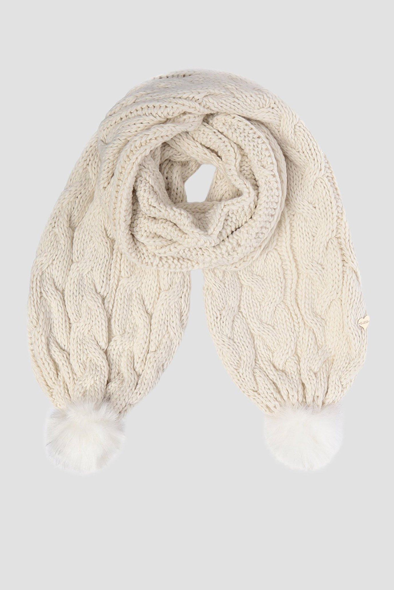 Женский белый шарф 1