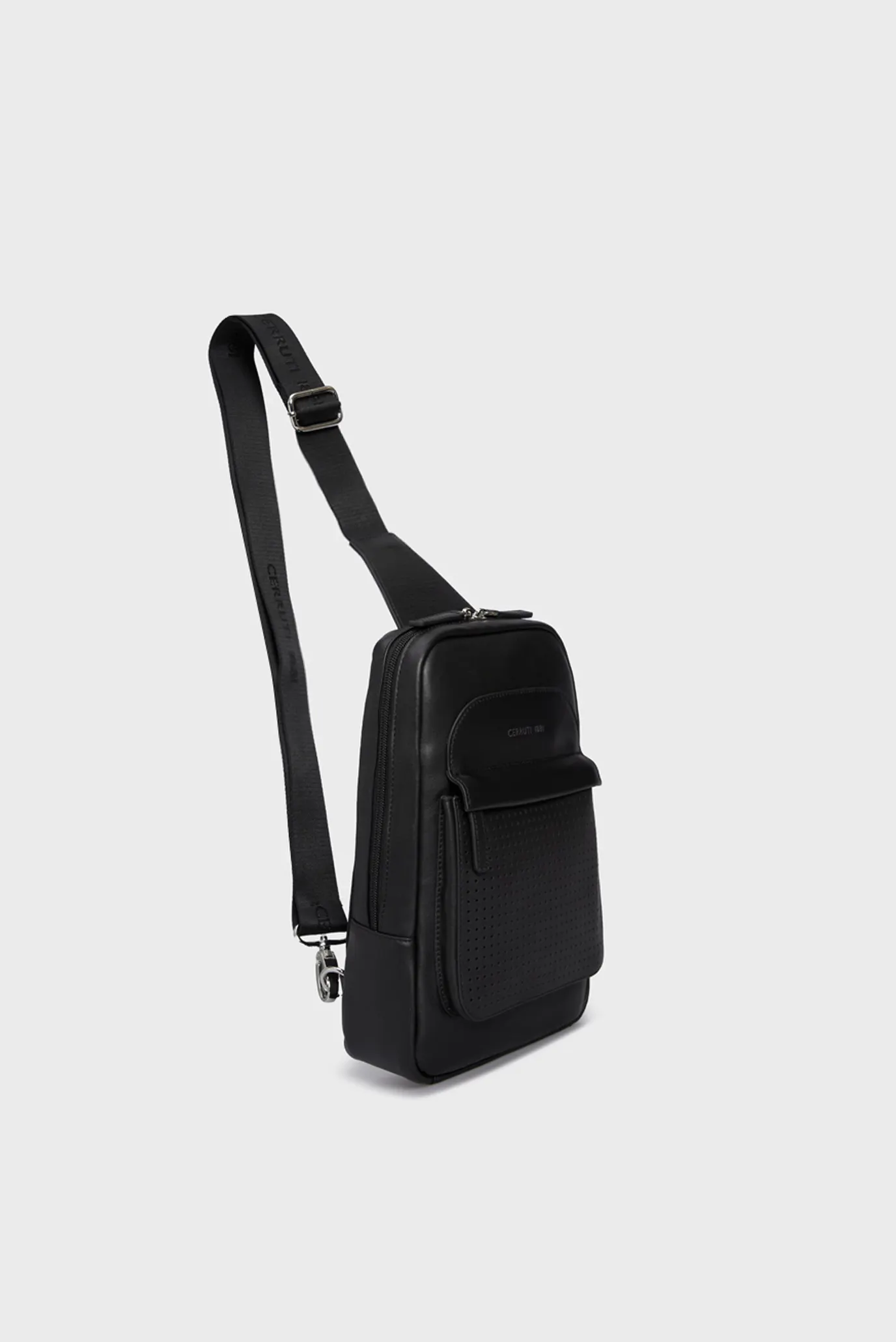 Чоловіча чорна шкіряна сумка BODYBAG JACK 3