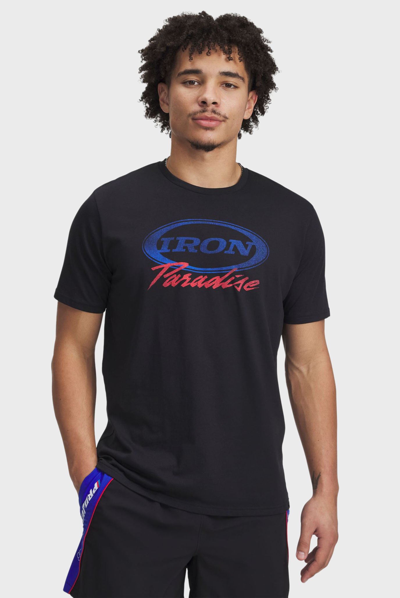 Мужская черная футболка Pjt Rck Iron SS Черный S Under Armour 1389945-001 Мужская черная футболка Pjt Rck Iron SS Черный S Under Armour 1389945-001