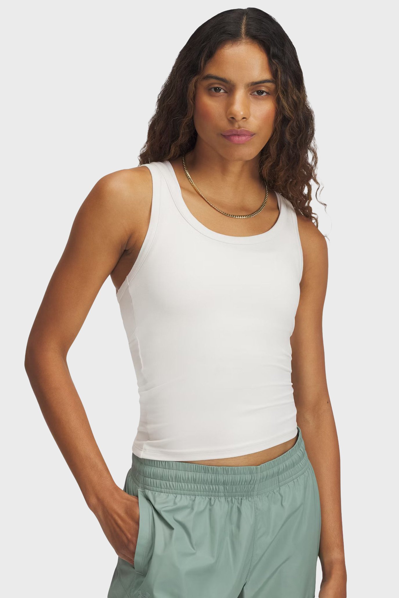 Женская белая майка Meridian Core Tank Белый S Under Armour 6000342-279 Женская белая майка Meridian Core Tank Белый S Under Armour 6000342-279