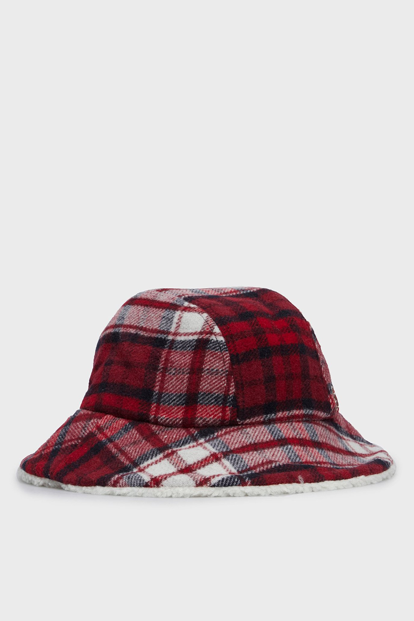 Женская шерстяная панама в клетку TOMMY CHECK BUCKET HAT 1