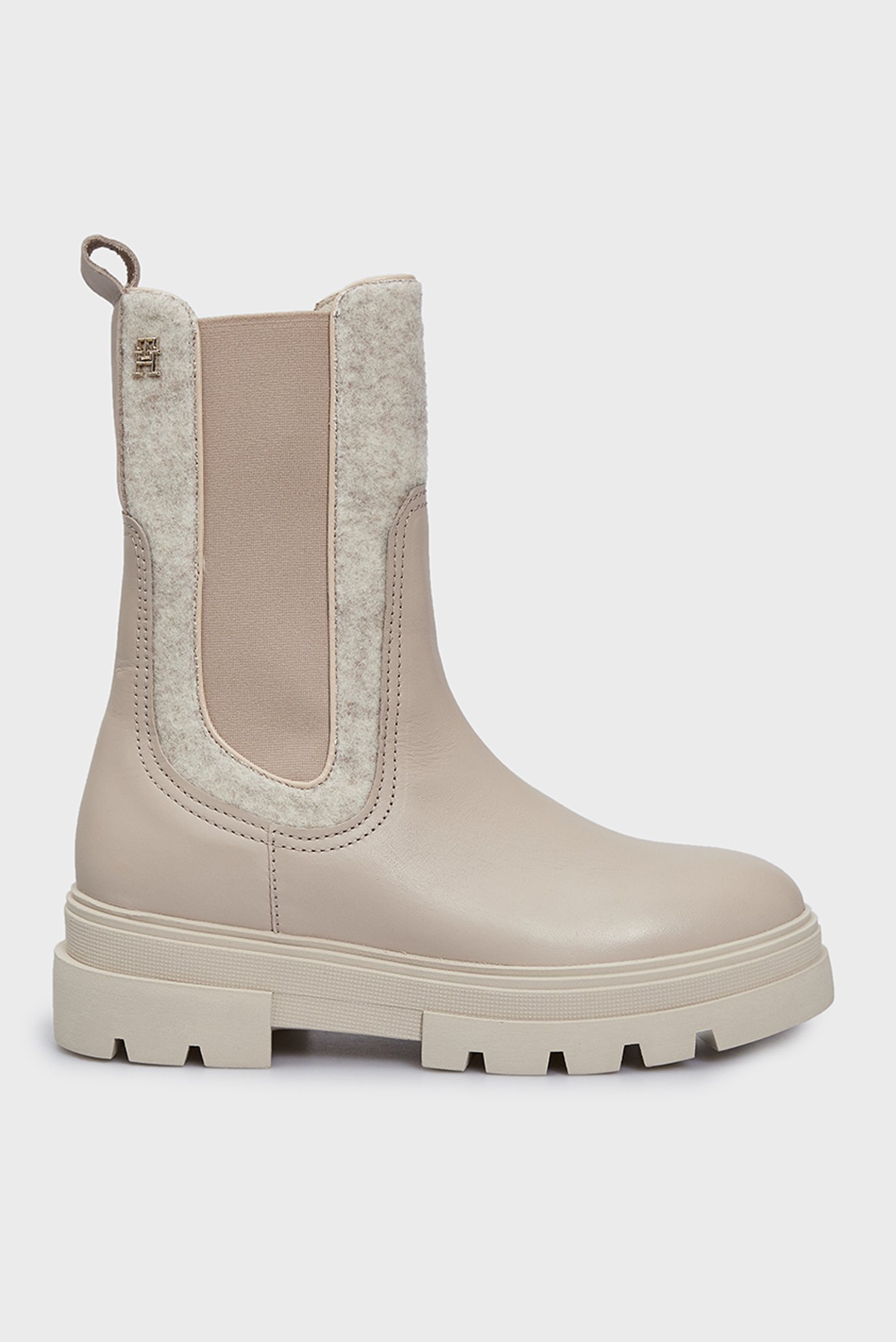 Женские бежевые кожаные челси SEASONAL FEMININE CHELSEA BOOT 1