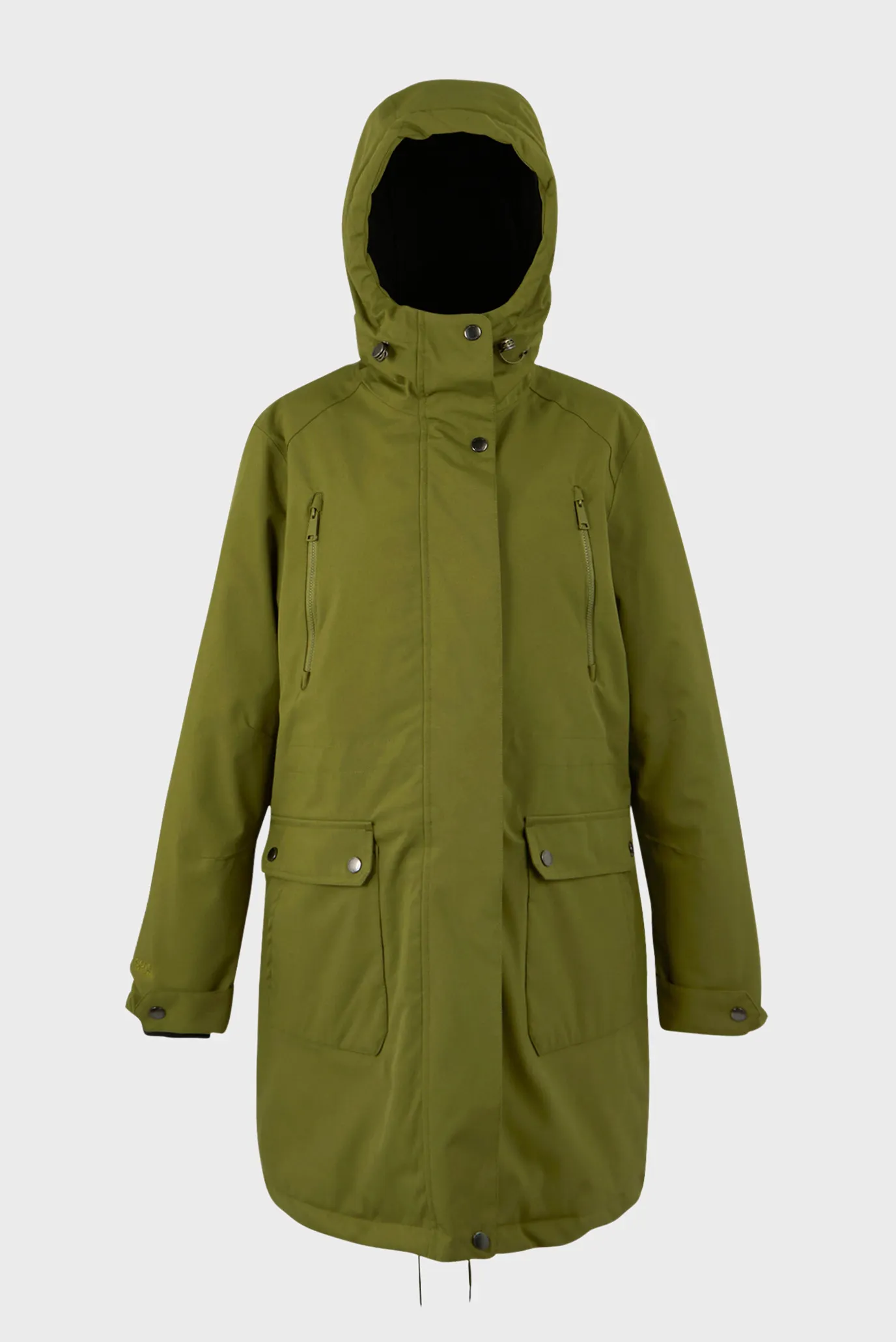 Жіноча зелена парка 7