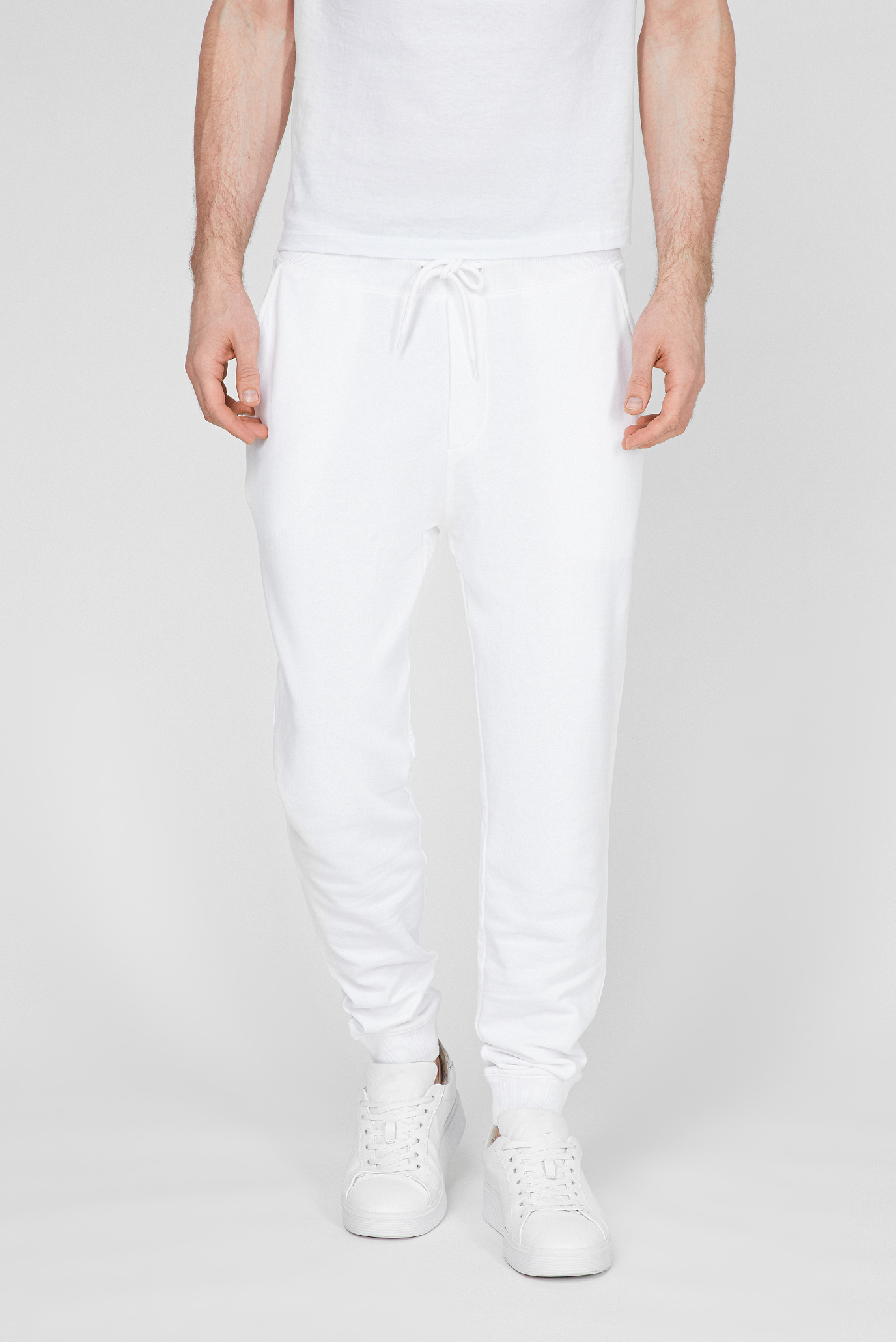 Мужские белые спортивные брюки Calliope 0047962 — MD-Fashion