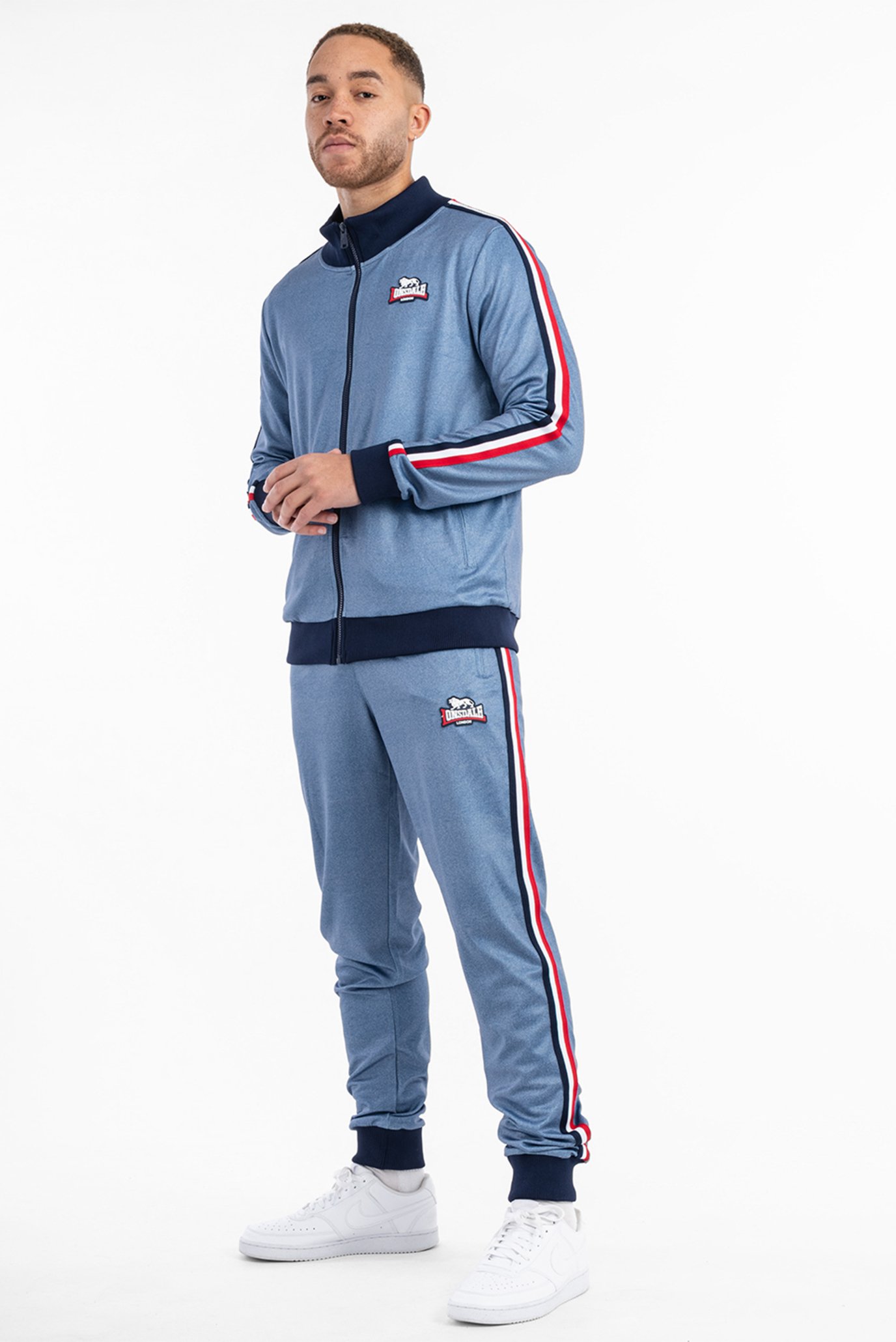 Мужской синий спортивный костюм (кофта, брюки) 1
