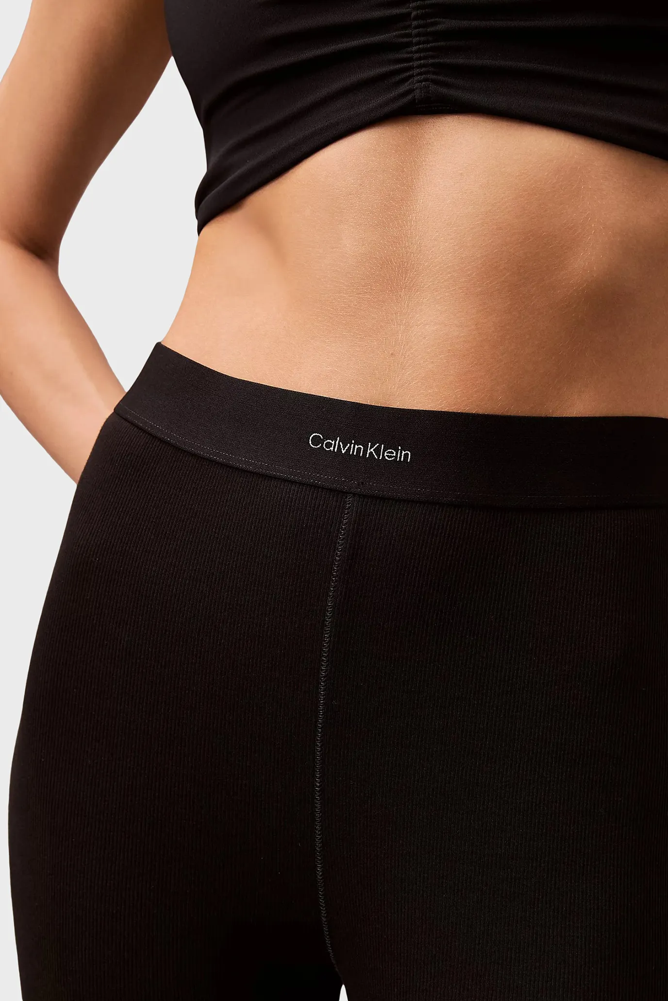 Женские черные леггинсы 5