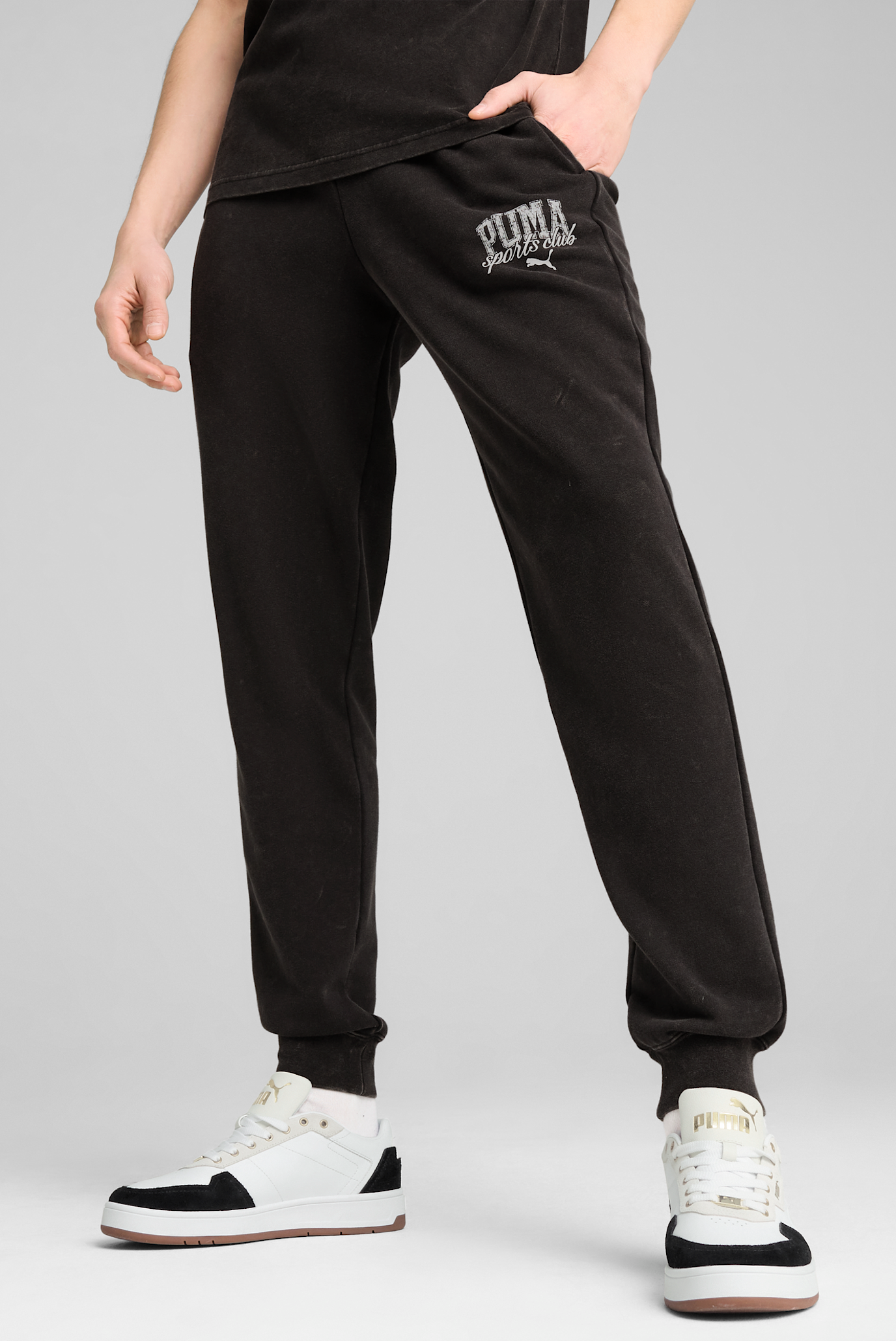 Мужские черные спортивные брюки PUMA Class Washed Sweatpants Men 1