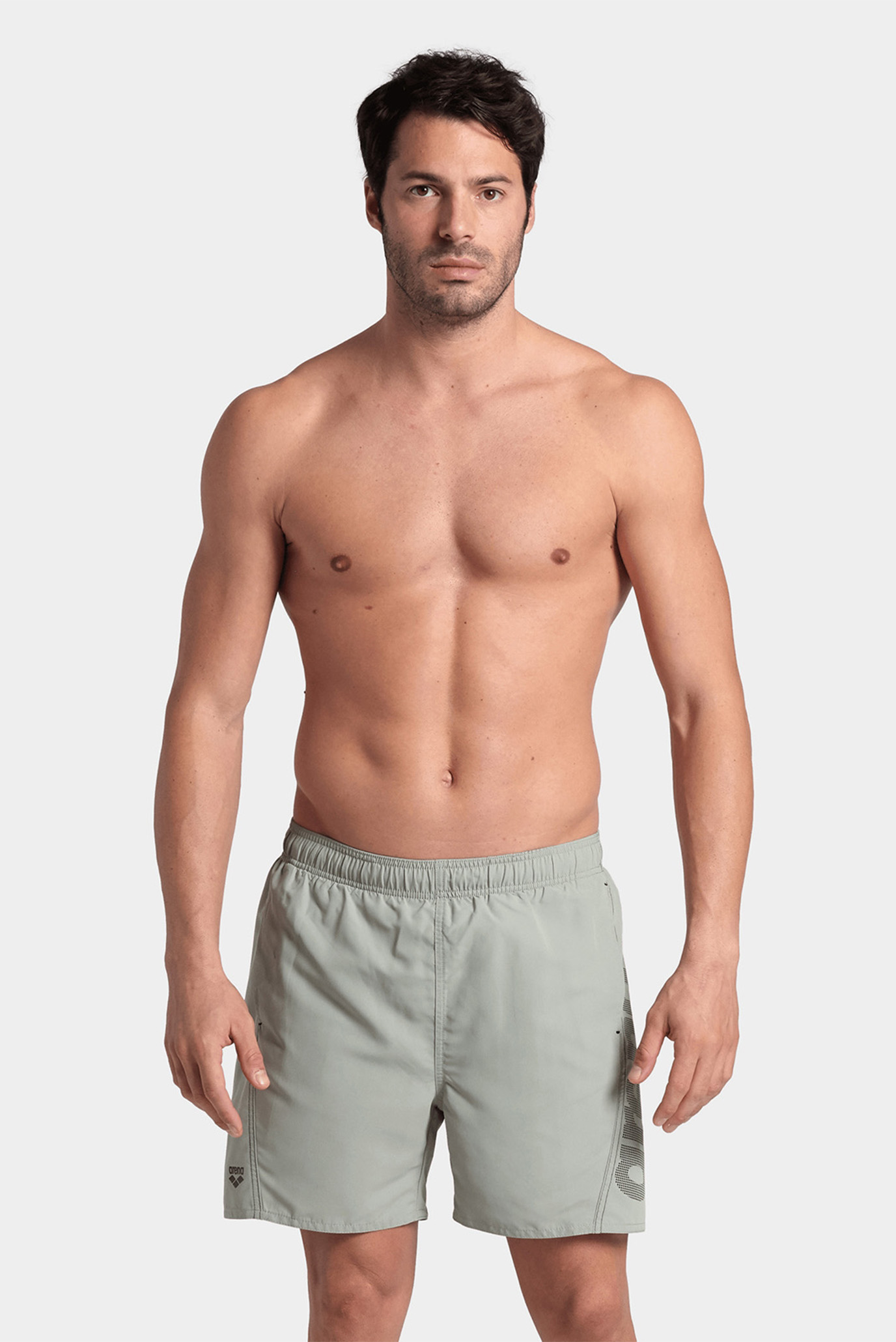 Мужские серые плавательные шорты FUNDAMENTALS BOXER R 1