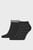 Мужские черные носки (2 пары) CK MEN SNEAKER 2P ALL OVER LOGO